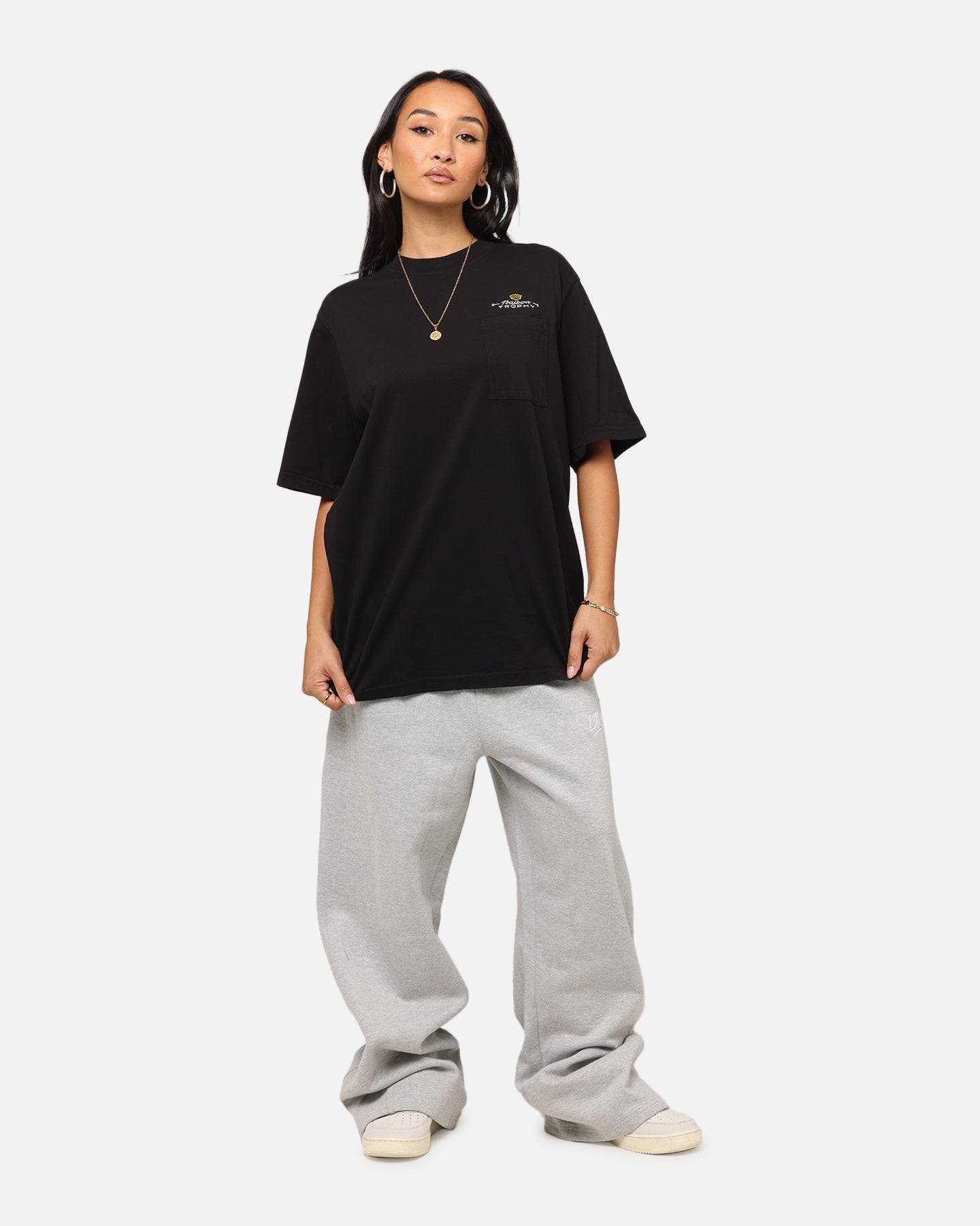 Malbon Pocket T-Shirt Black Style002