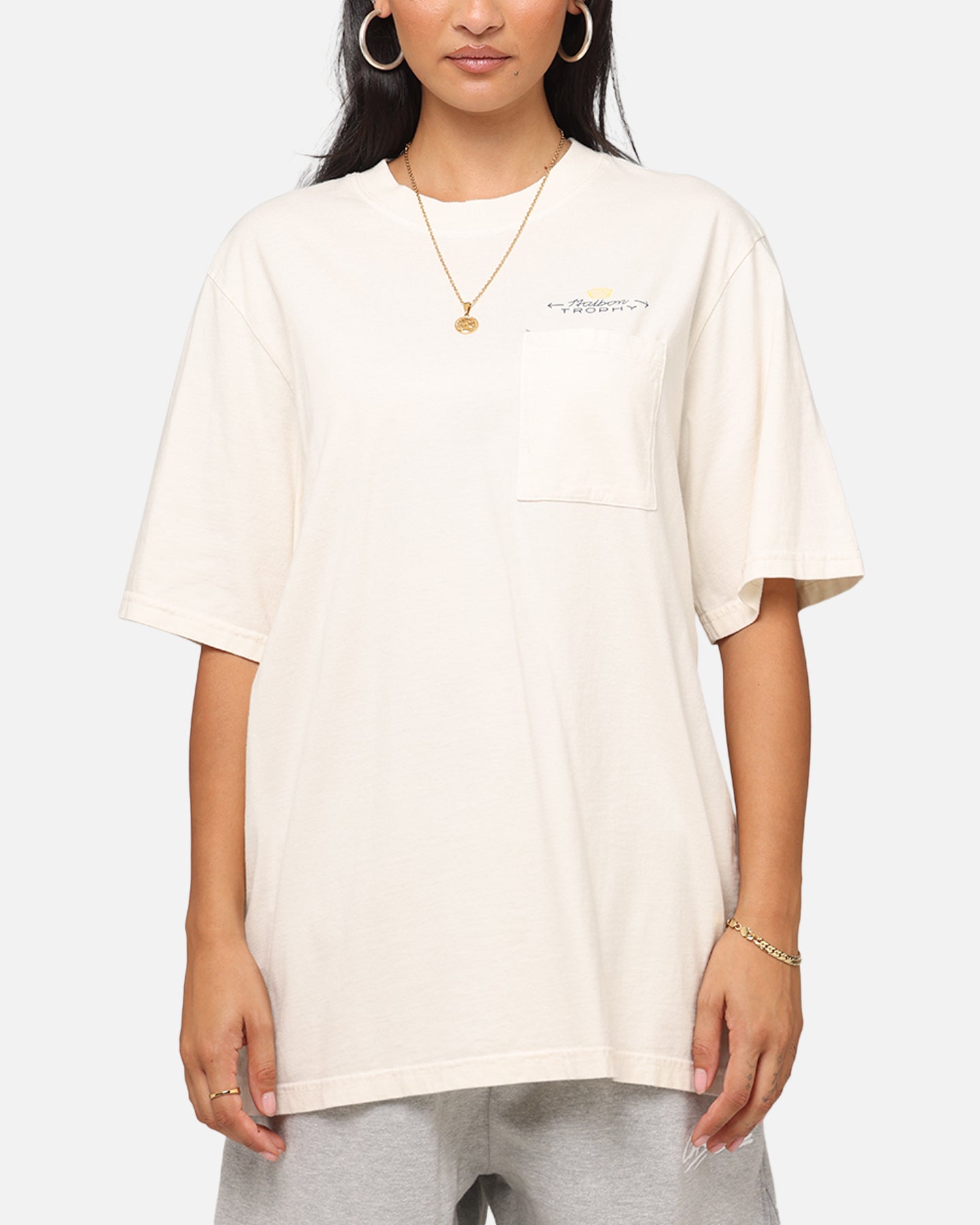 Malbon Pocket T-Shirt White Style001