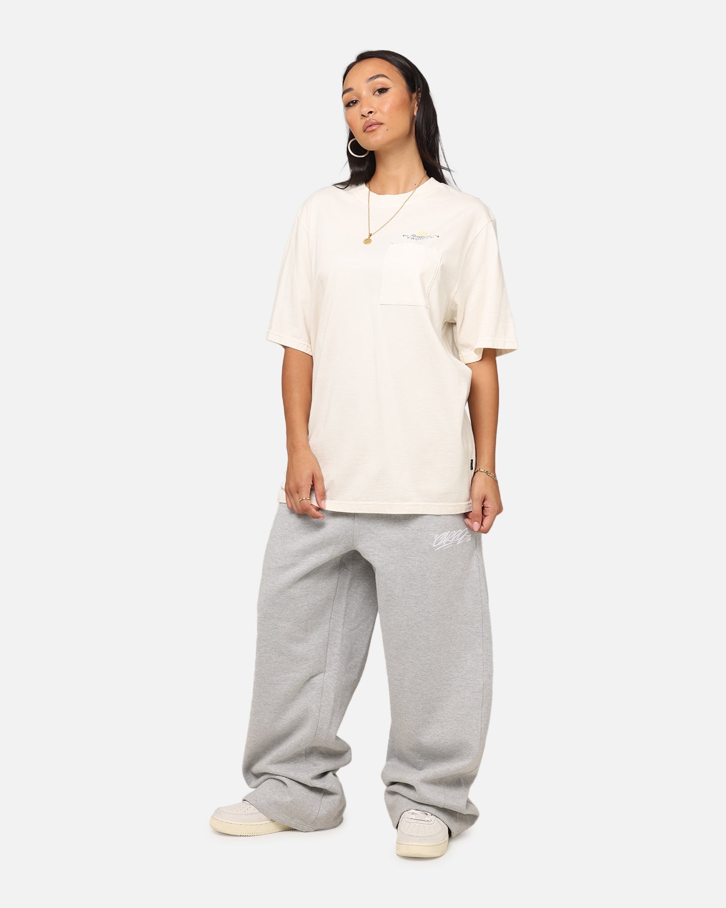 Malbon Pocket T-Shirt White Style001