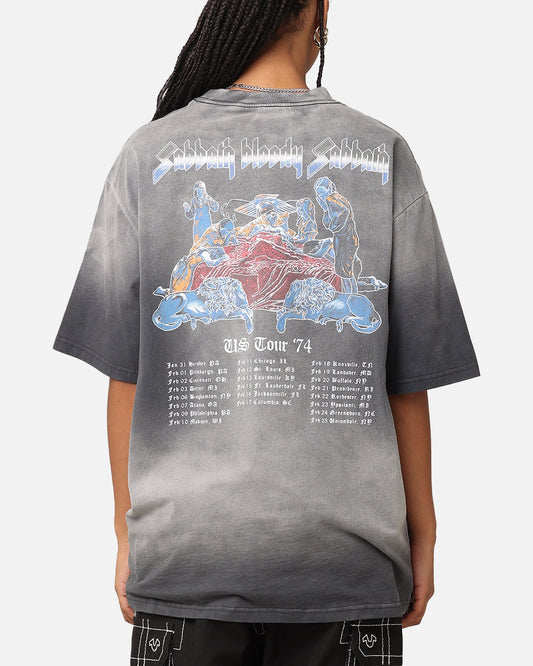 Black Sabbath Tour '74 Sunfade T-Shirt Black Wash Style001