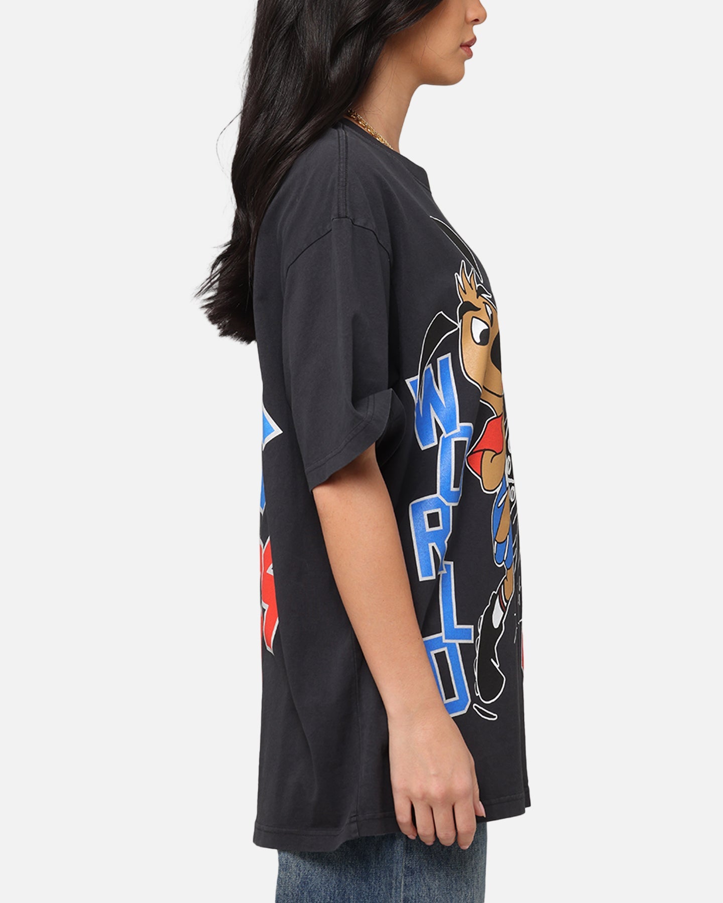 Fifa USA Mascot World Cup T-Shirt Faded Black Style001