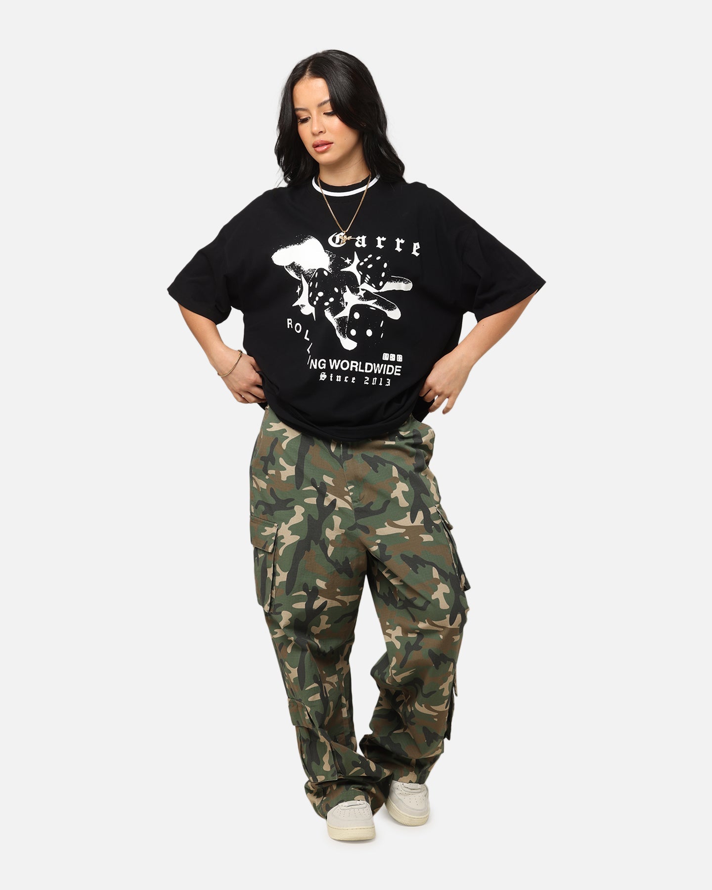 Carre Dice Club T-Shirt Black Style001