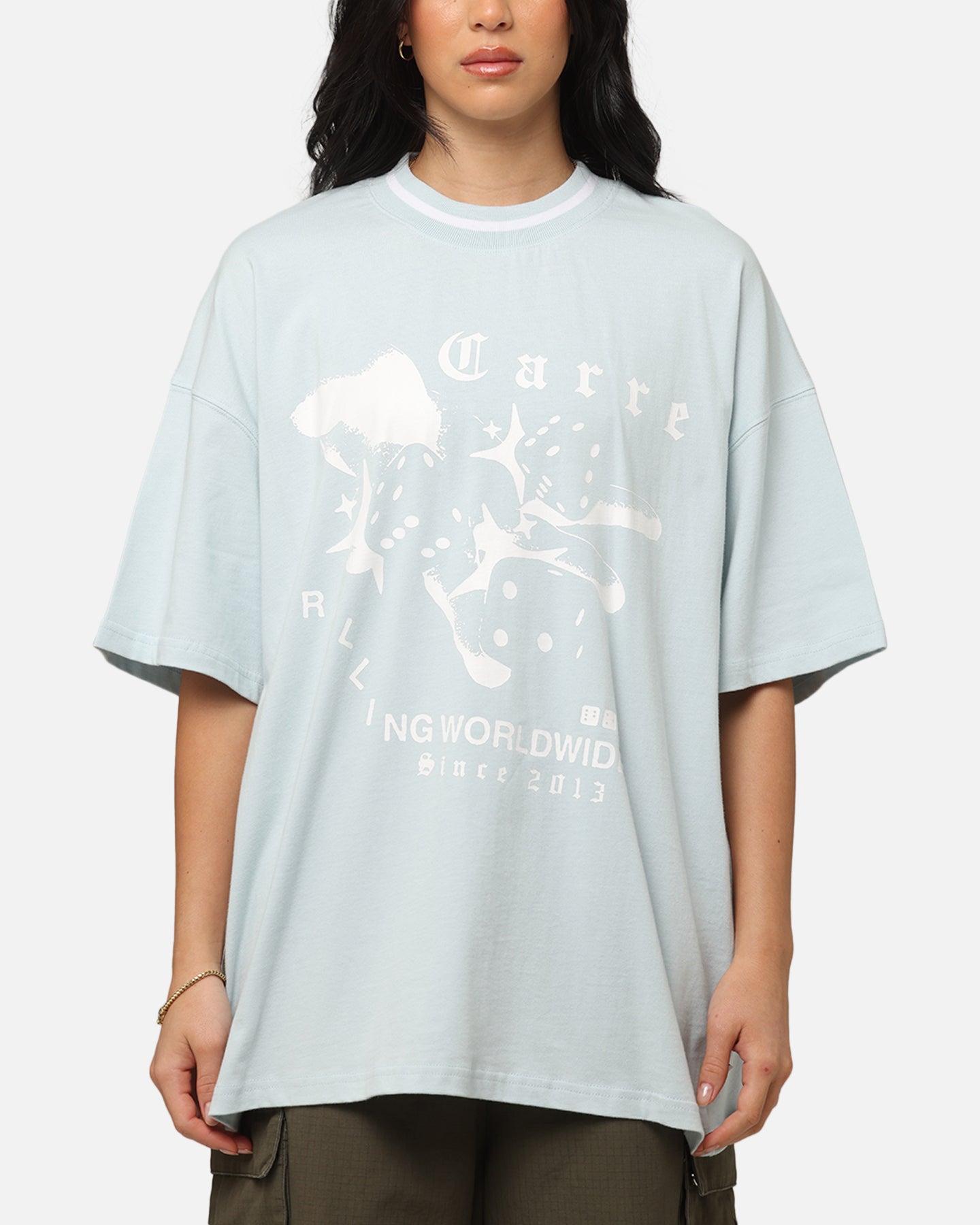Carre Dice Club T-Shirt Light Blue Style001