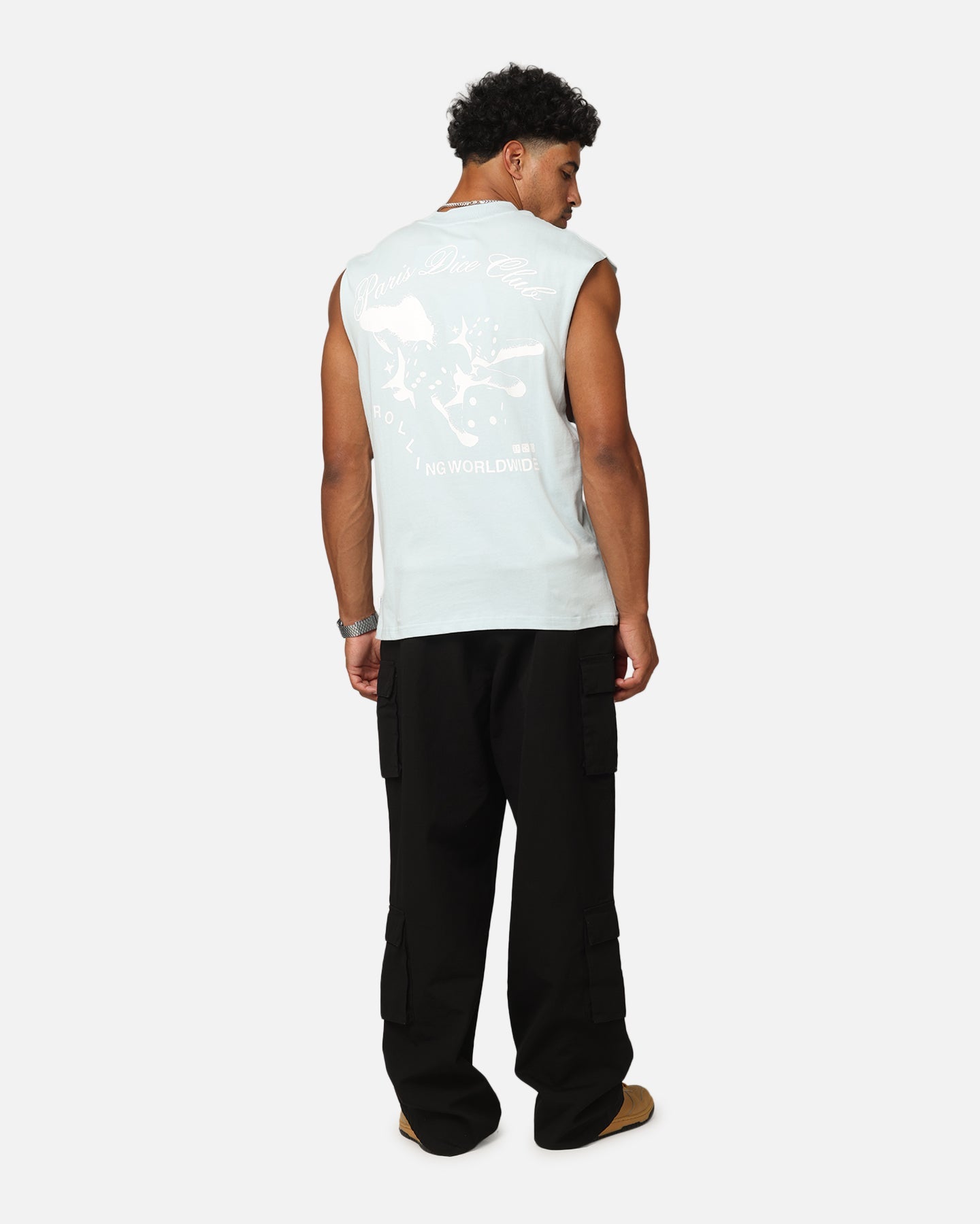 Carre Dice Club Muscle T-Shirt Light Blue
