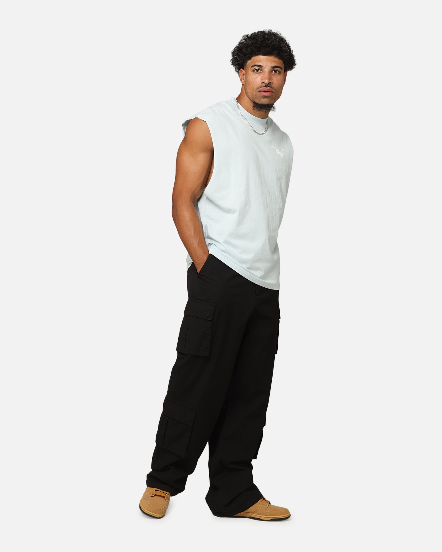 Carre Dice Club Muscle T-Shirt Light Blue