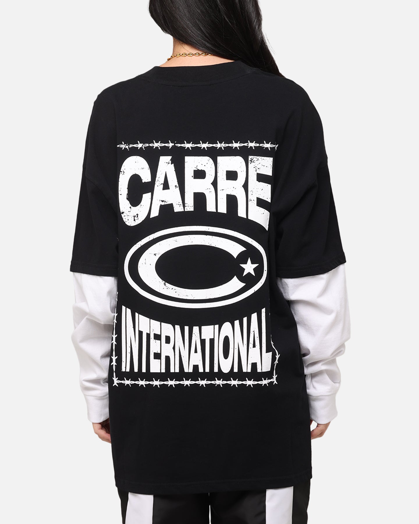 Carre C-Star Long Sleeve T-Shirt Black/White Style001