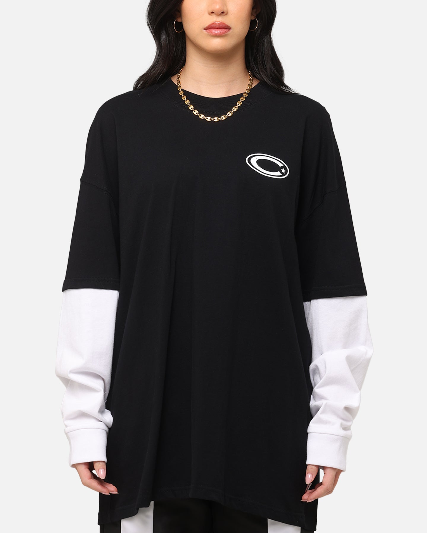 Carre C-Star Long Sleeve T-Shirt Black/White Style001
