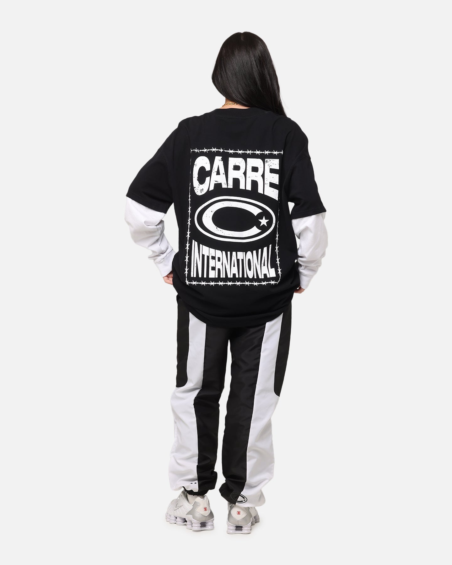 Carre C-Star Long Sleeve T-Shirt Black/White Style001