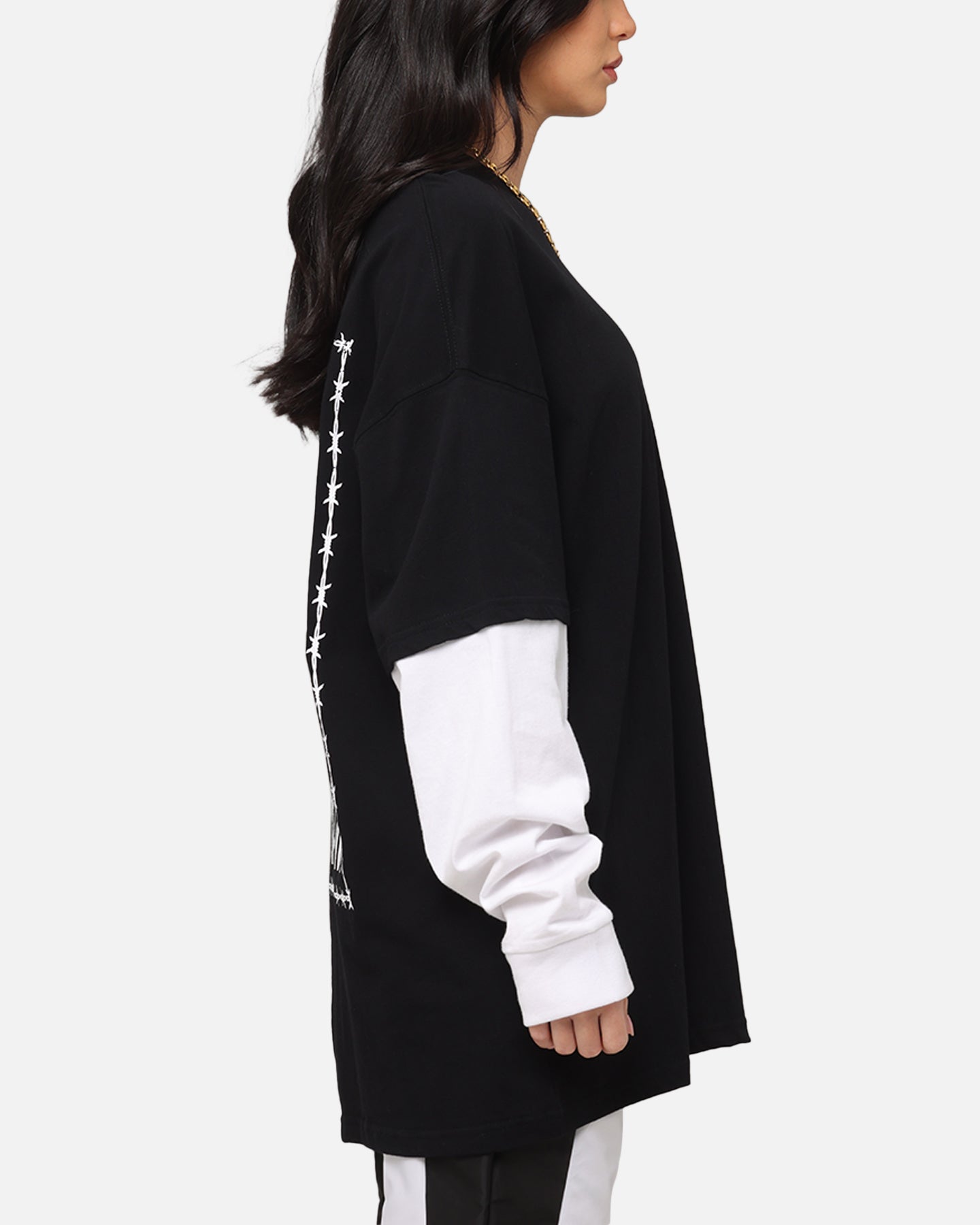 Carre C-Star Long Sleeve T-Shirt Black/White Style001