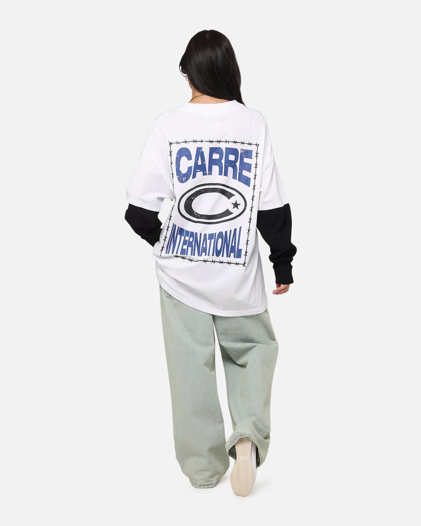 Carre C-Star Long Sleeve T-Shirt White/Black Style001