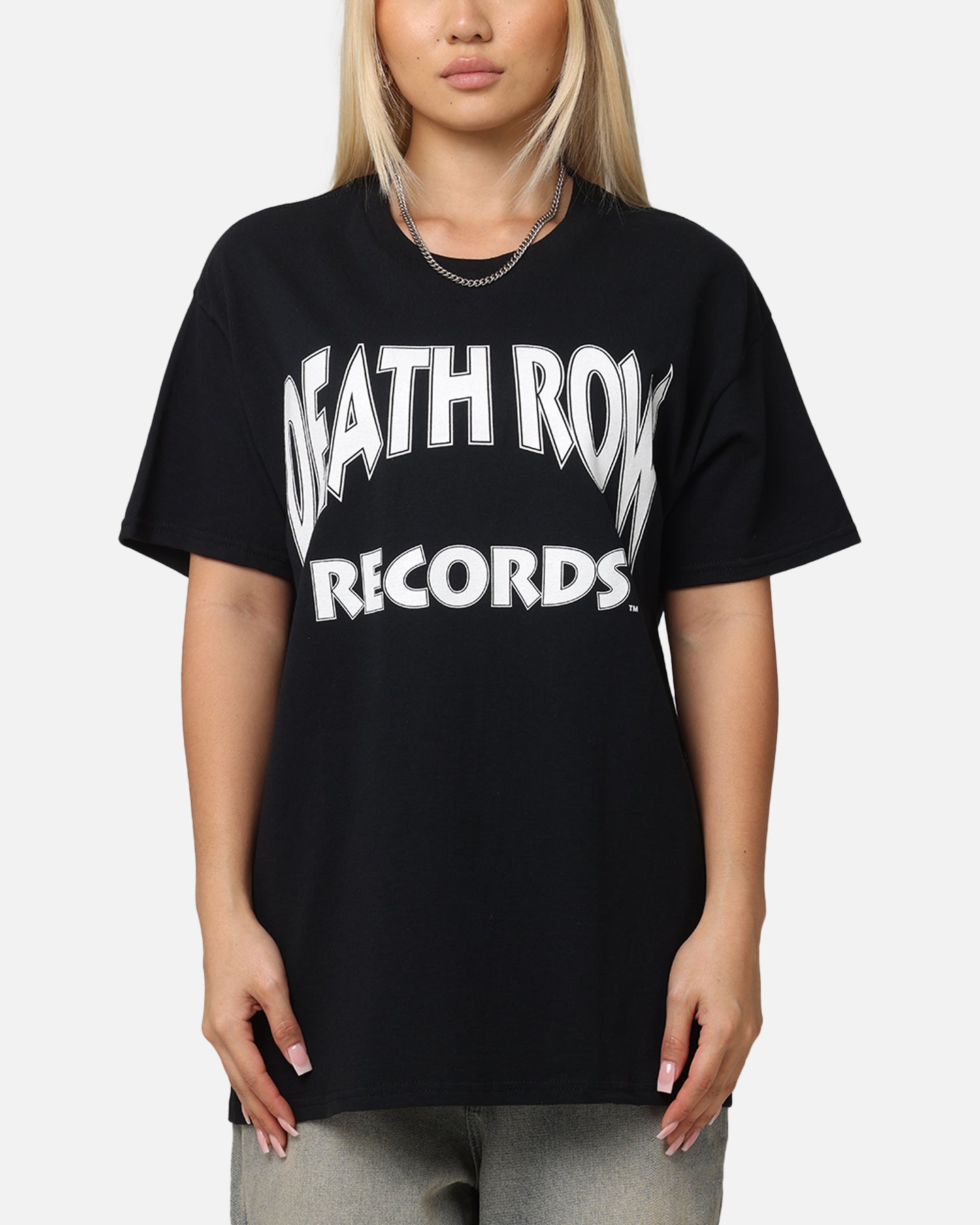 Deathrow Records Basic Logo T-Shirt Black Style001