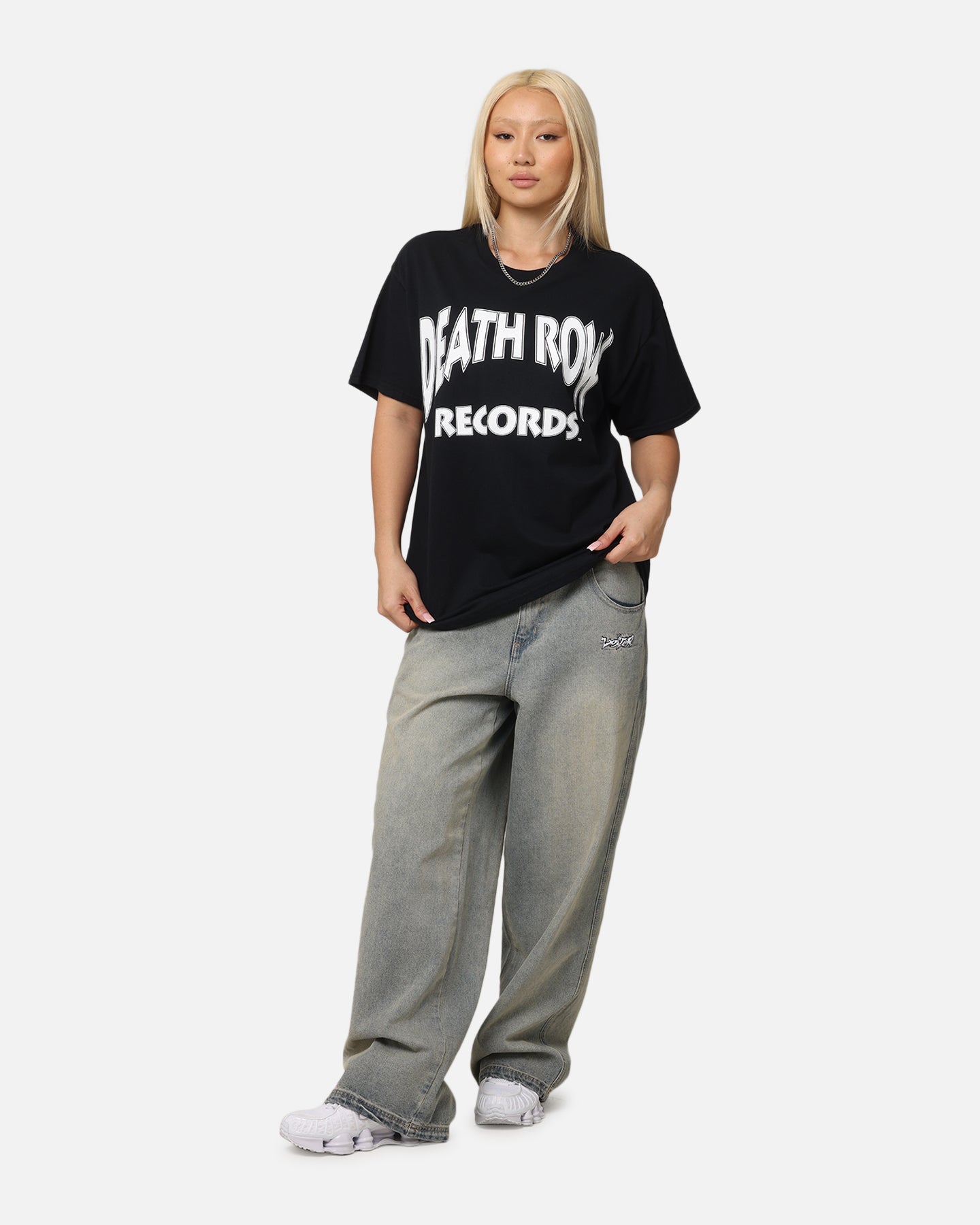 Deathrow Records Basic Logo T-Shirt Black Style001