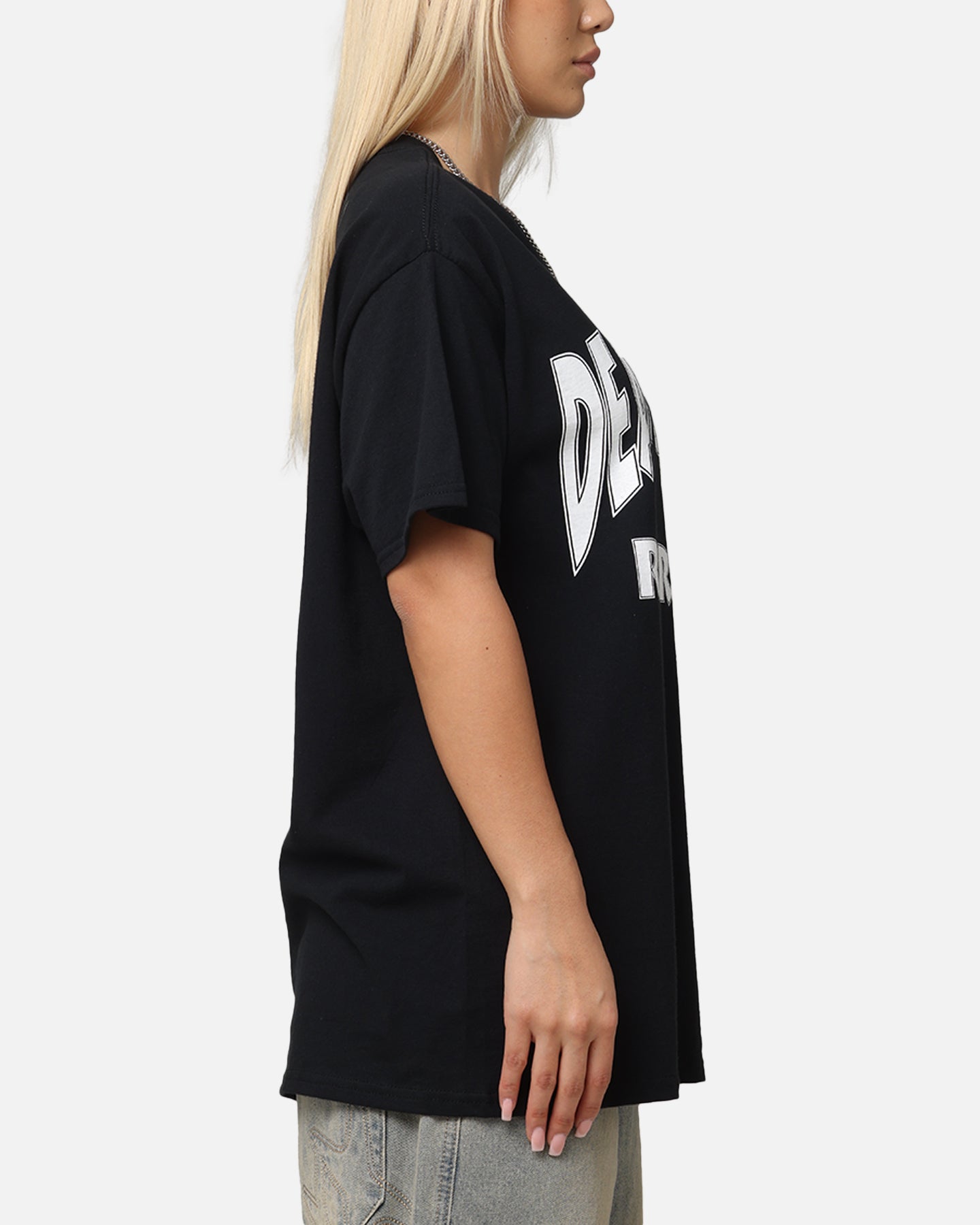 Deathrow Records Basic Logo T-Shirt Black Style001