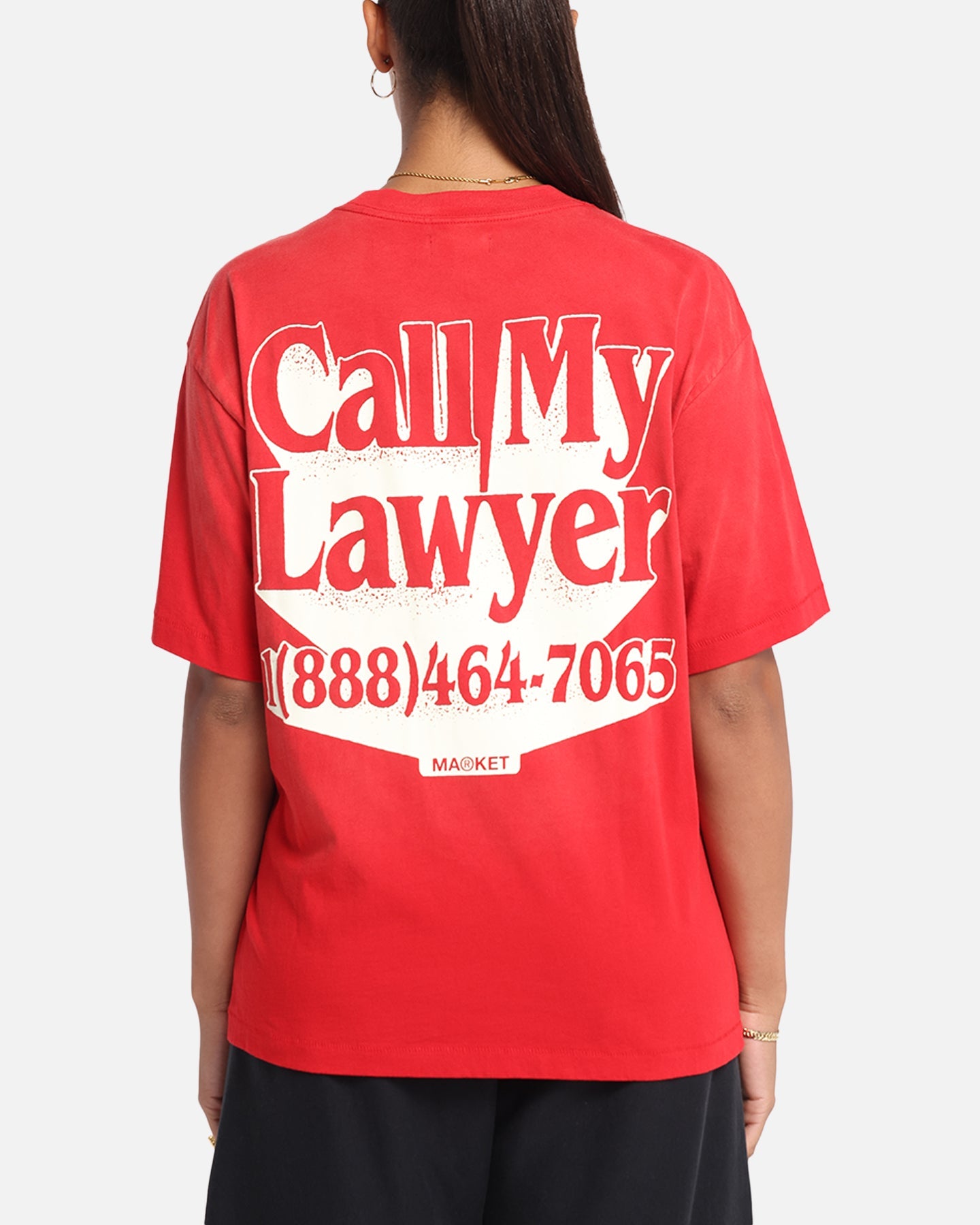 Market Call My Lawyer 3D T-Shirt Red Style001