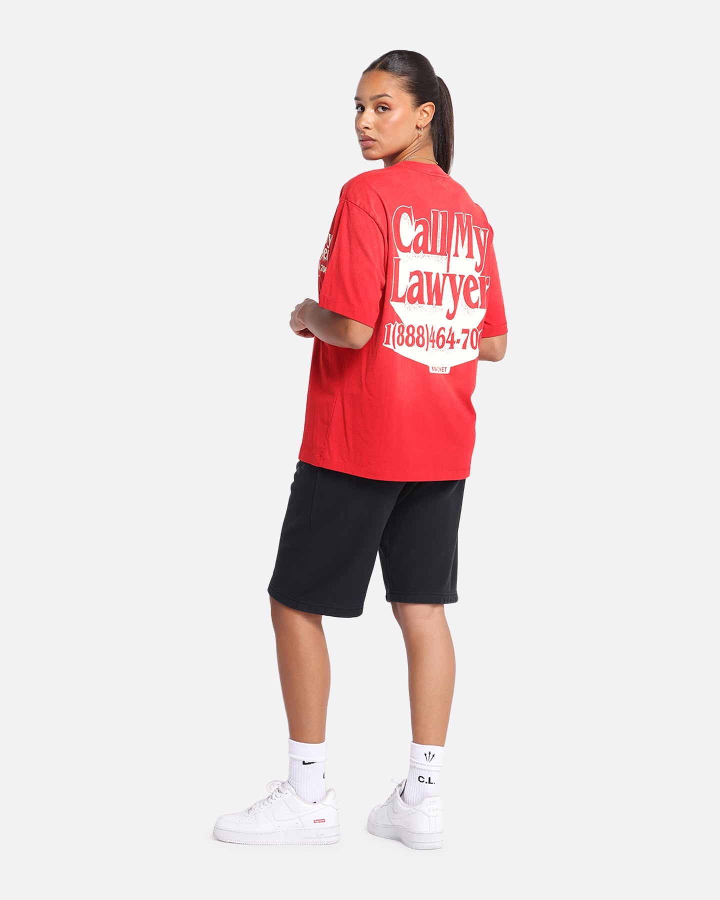 Market Call My Lawyer 3D T-Shirt Red Style001