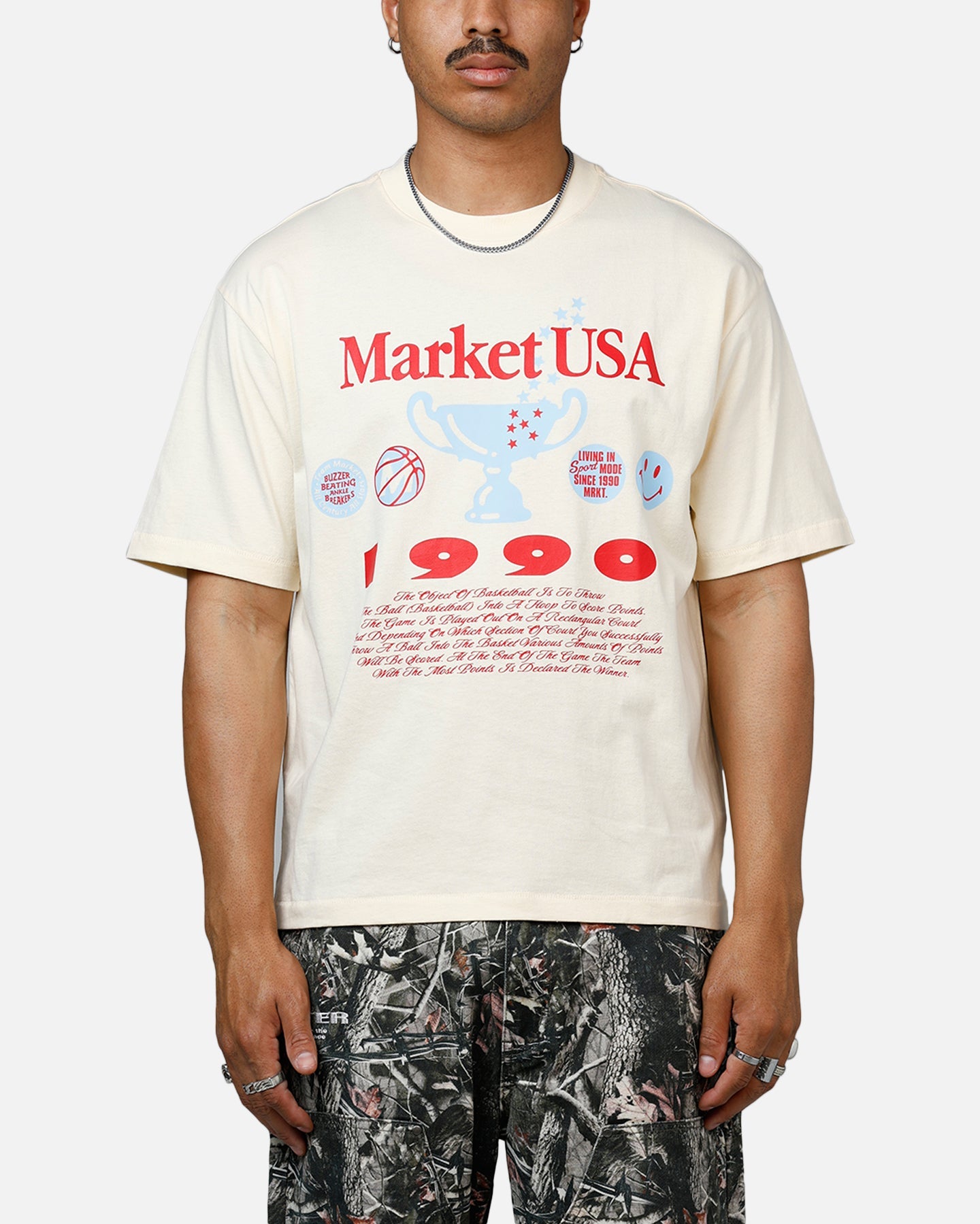 Market Smiley 1990 T-Shirt Cream