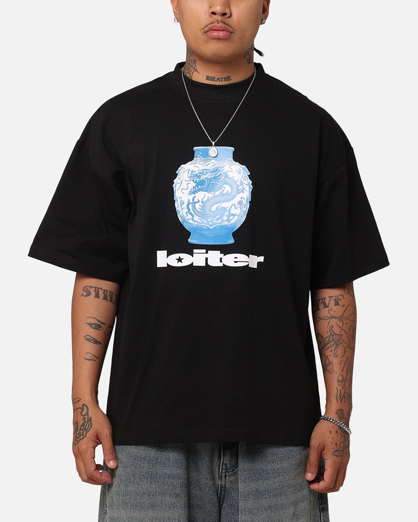 Loiter Fine China T-Shirt Black