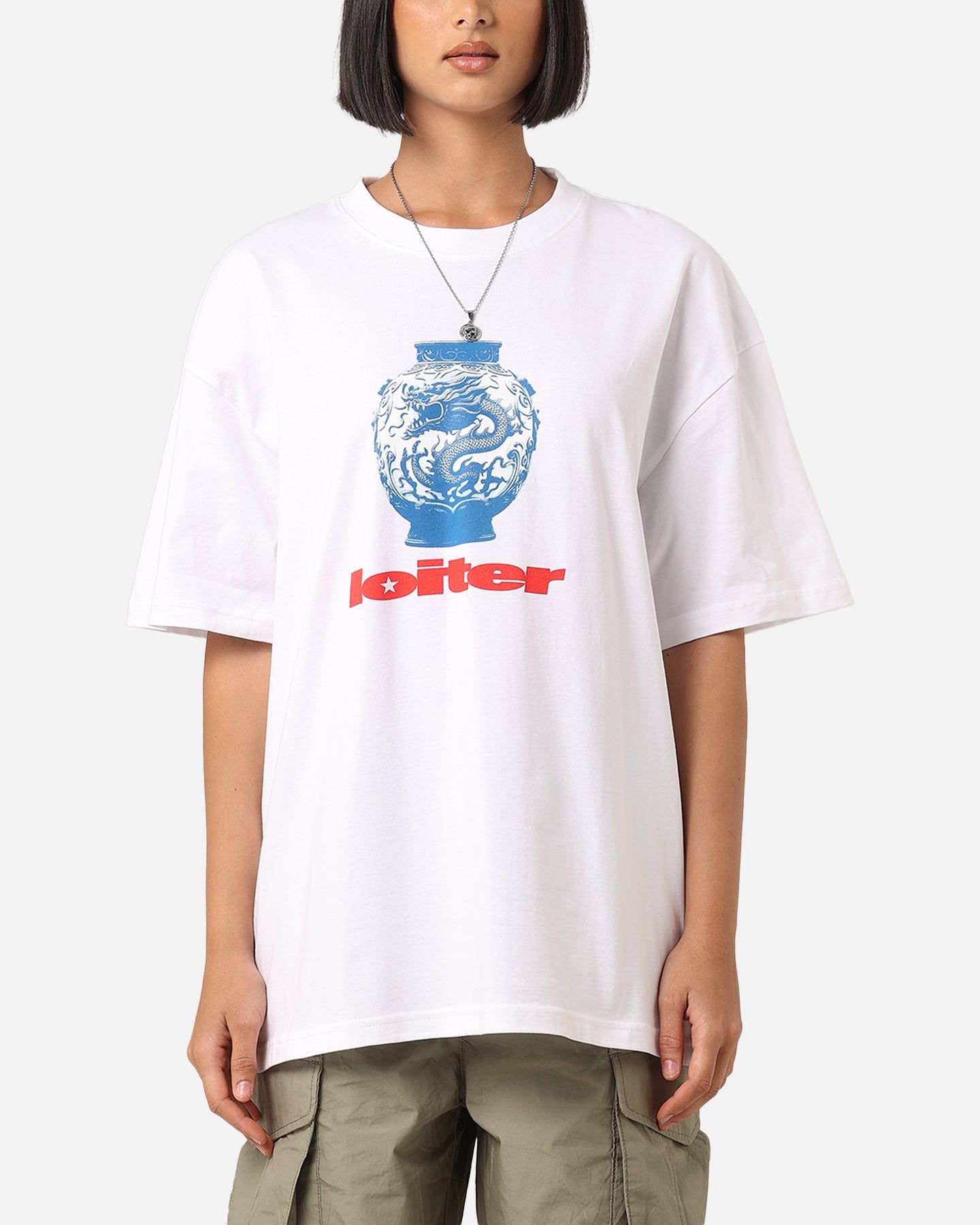 Loiter Fine China T-Shirt White Style001