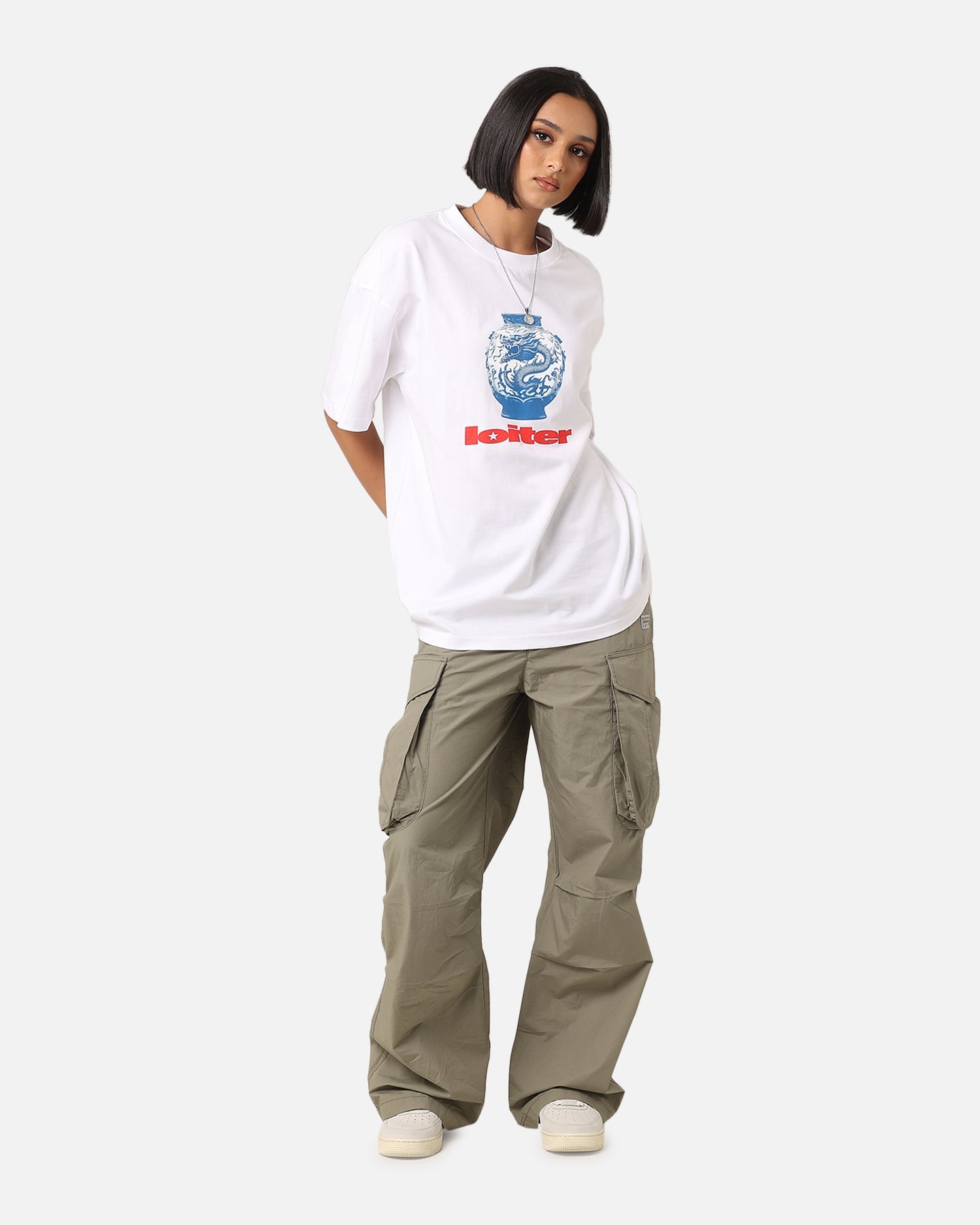 Loiter Fine China T-Shirt White Style001