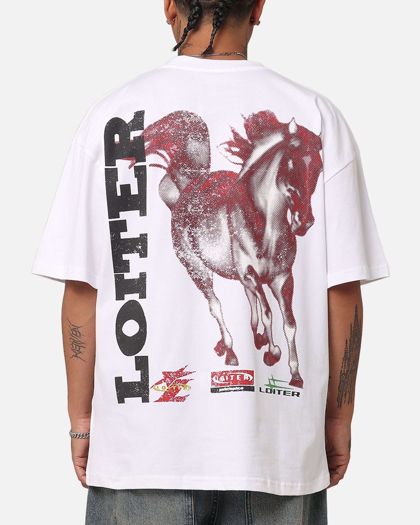 Loiter Horse Power Vintage T-Shirt White