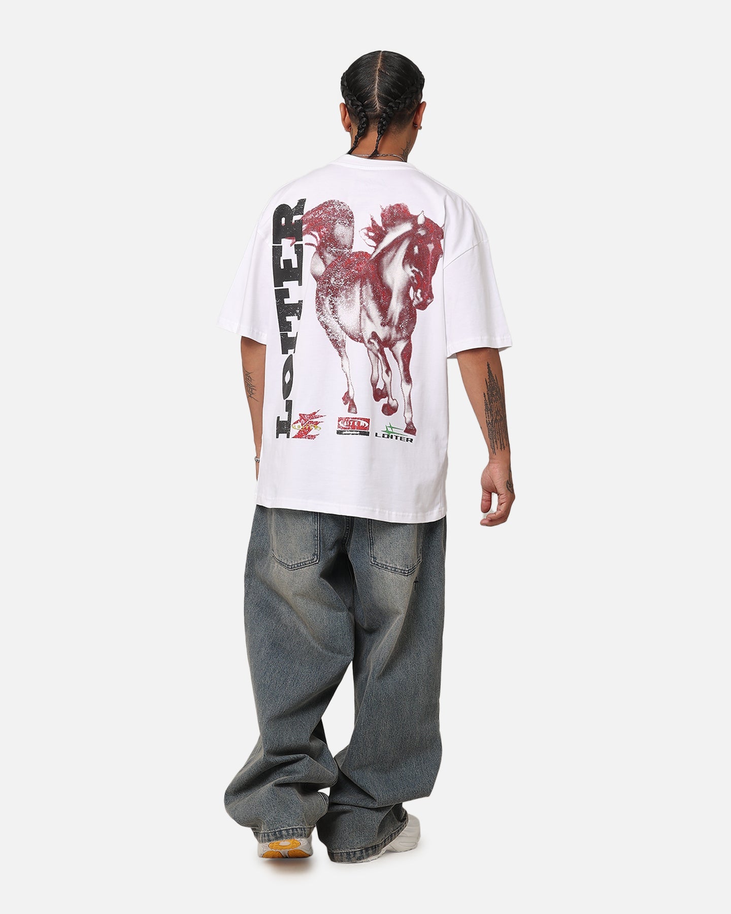 Loiter Horse Power Vintage T-Shirt White