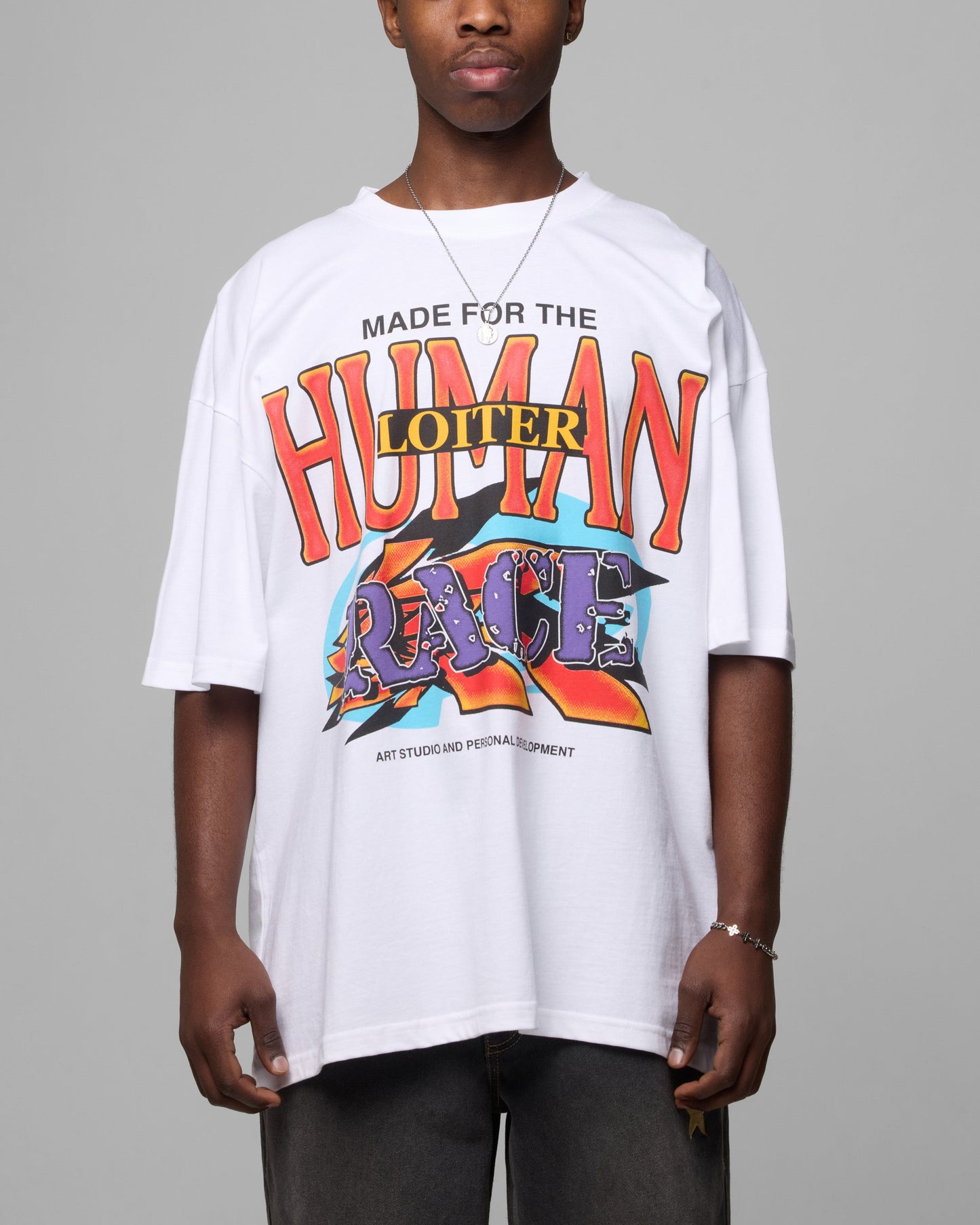 Loiter Motion Vintage T-Shirt White