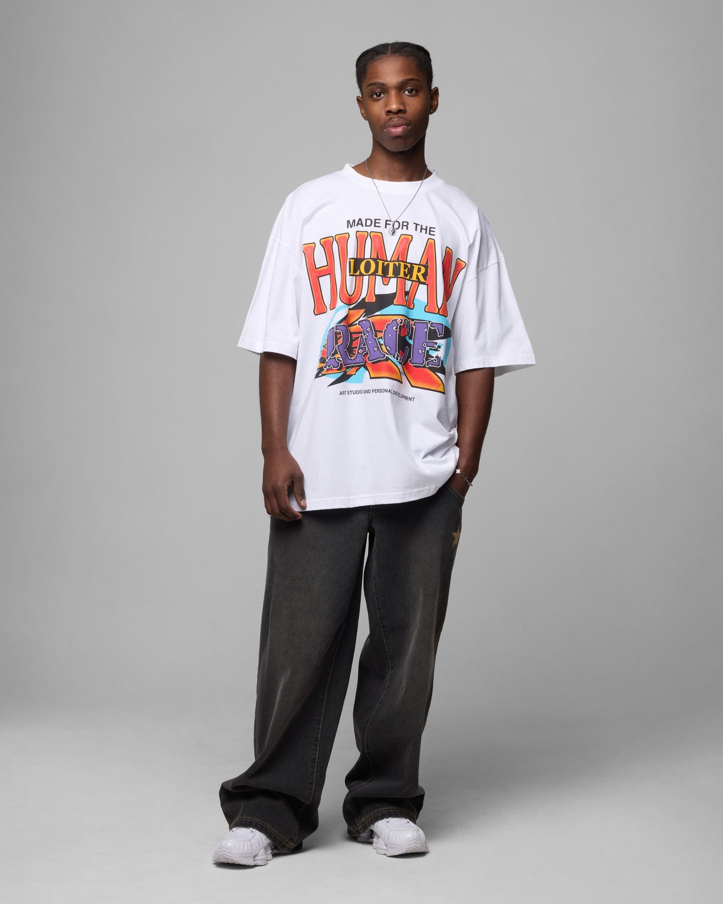 Loiter Motion Vintage T-Shirt White