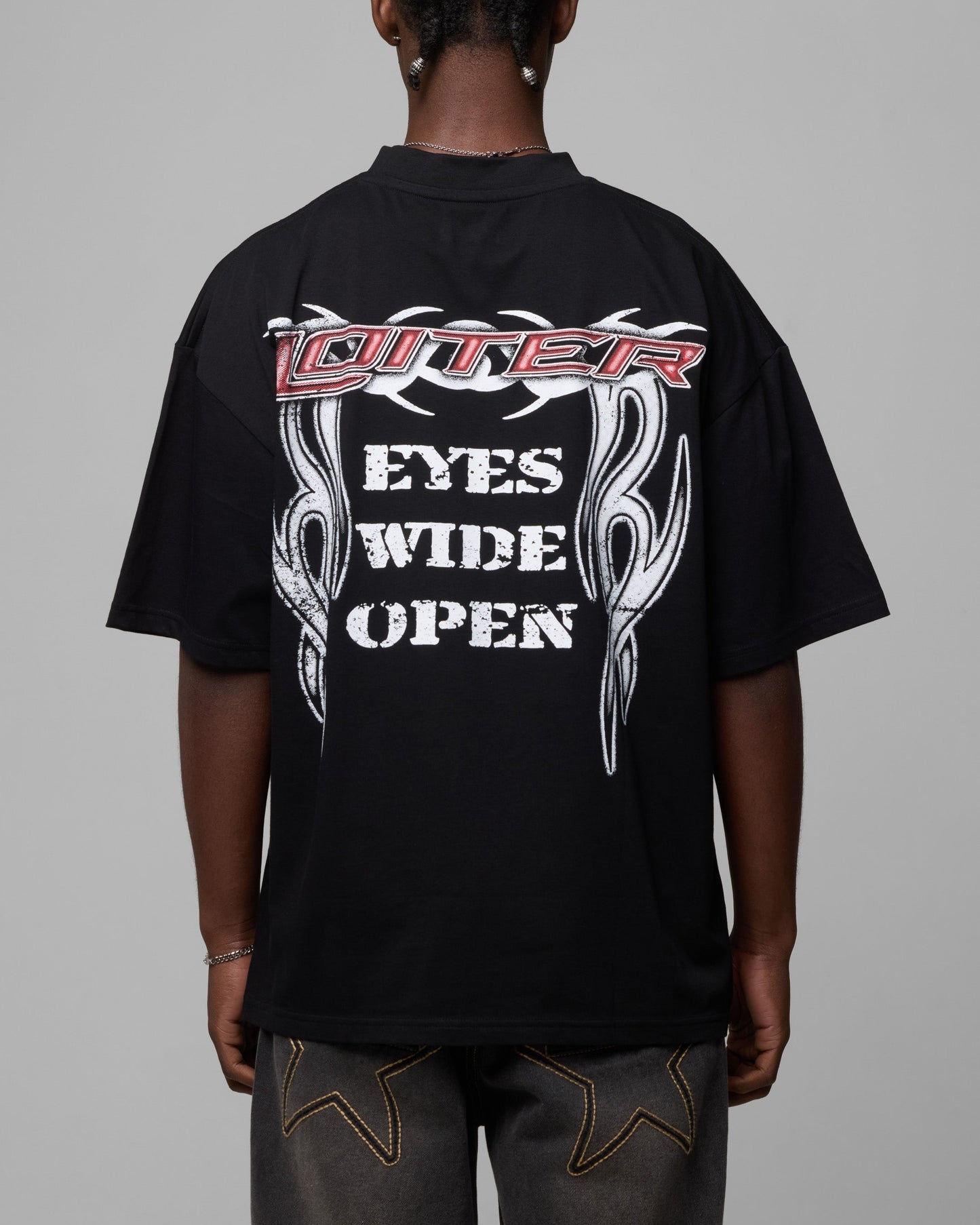 Loiter Tribal Vintage T-Shirt Black