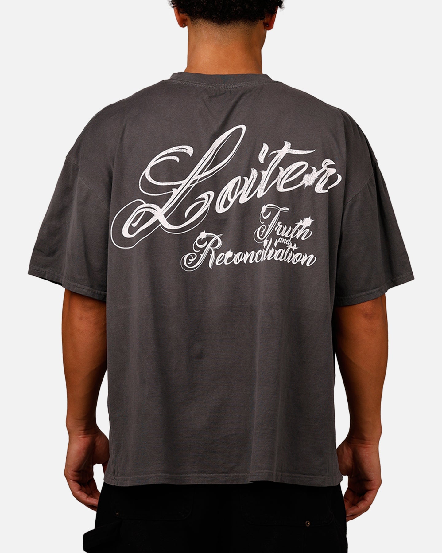 Loiter Truth And Reconciliation T-Shirt Charcoal Style001
