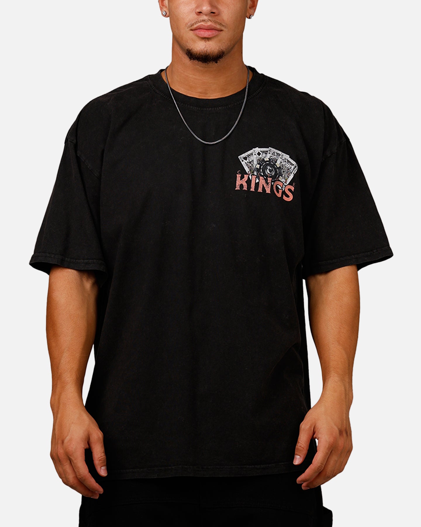 Culture Kings Reaper T-Shirt Black Acidwash