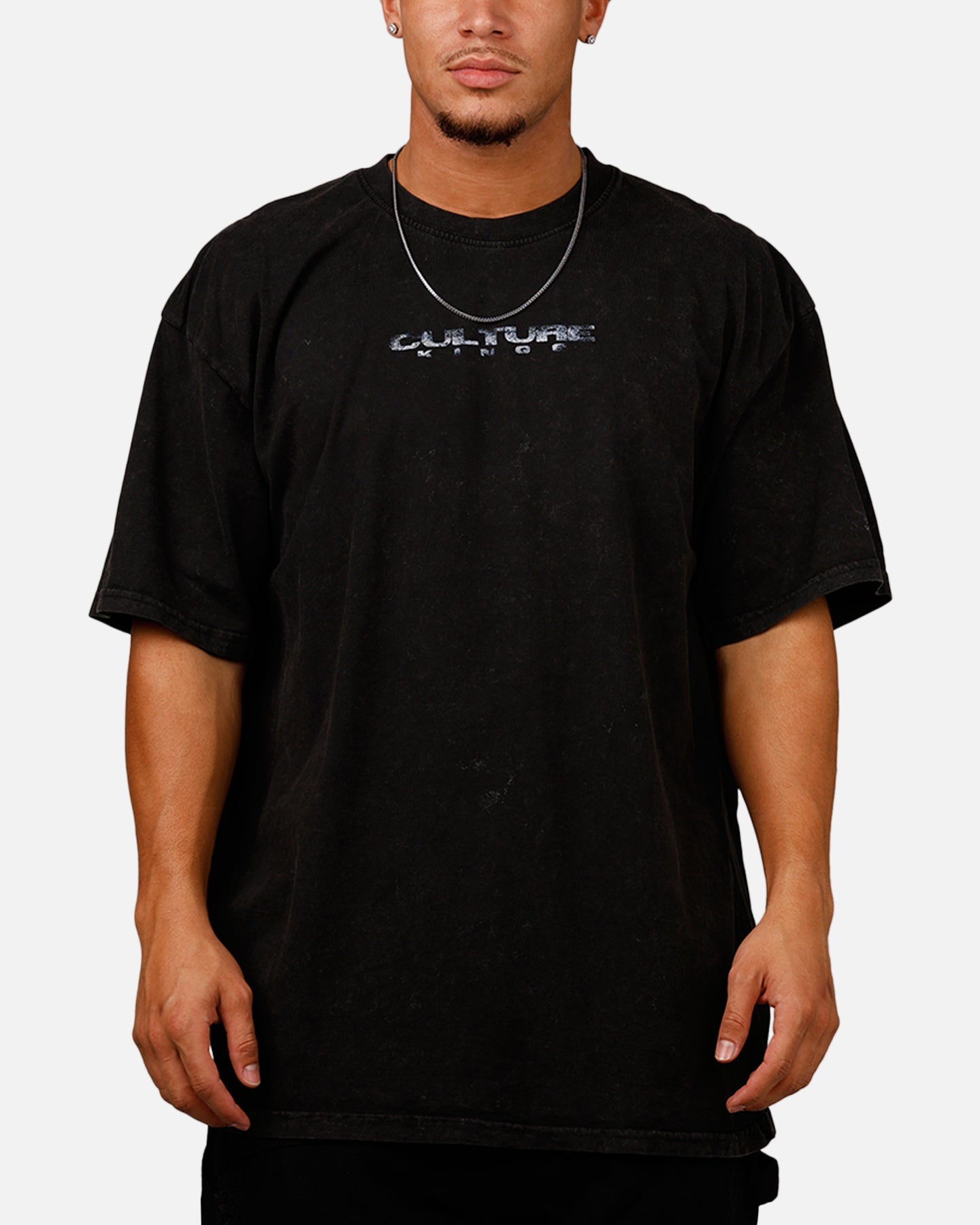 Culture Kings Snake Eyes T-Shirt Black Acidwash