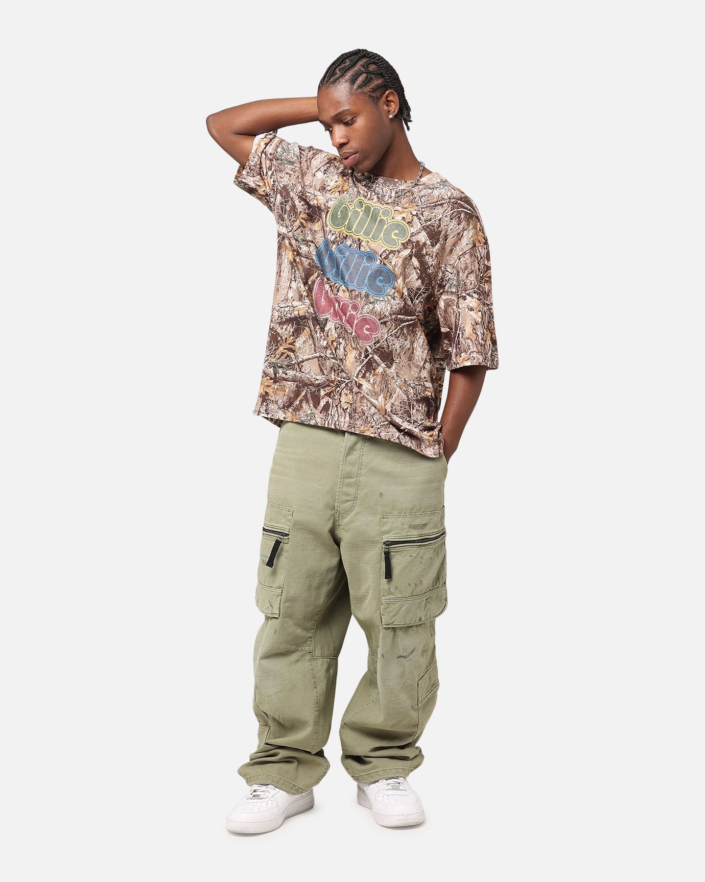 Billie Eilish Billie Billie Billie Organic Cotton T-Shirt Realtree