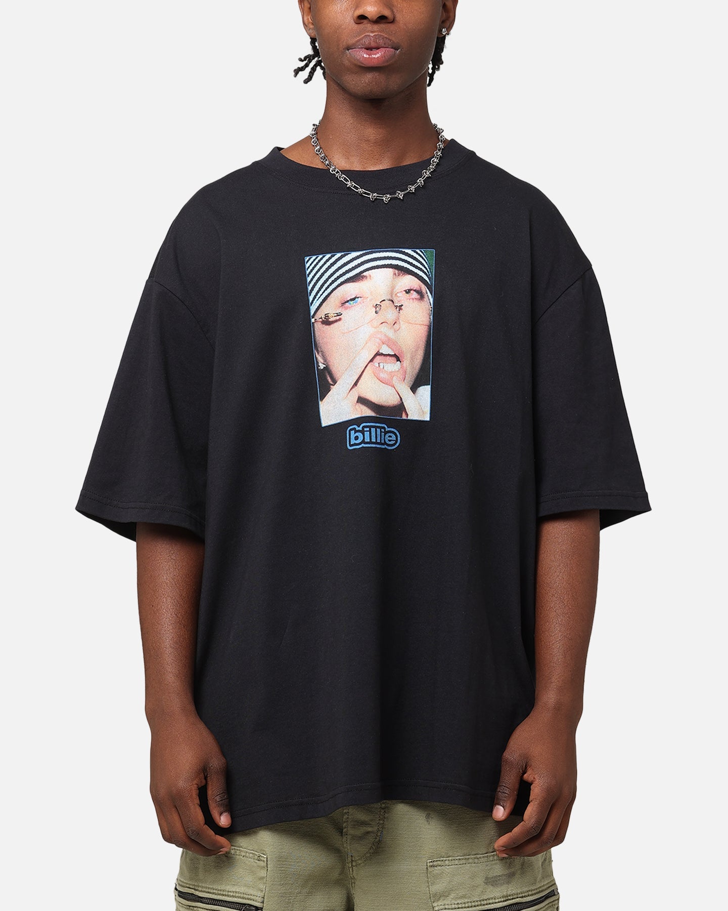 Billie Eilish Billie Gem Organic Cotton T-Shirt Black