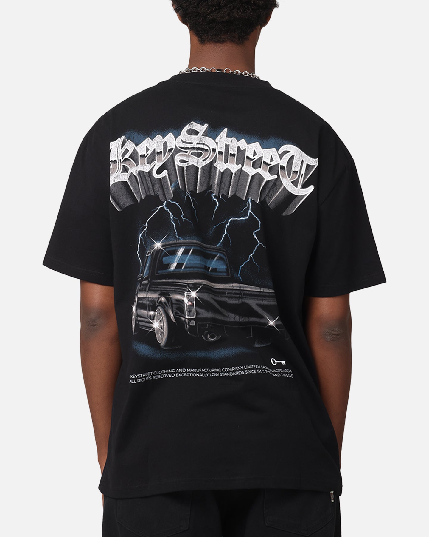 Key Street Mini Truck Vintage T-Shirt Black