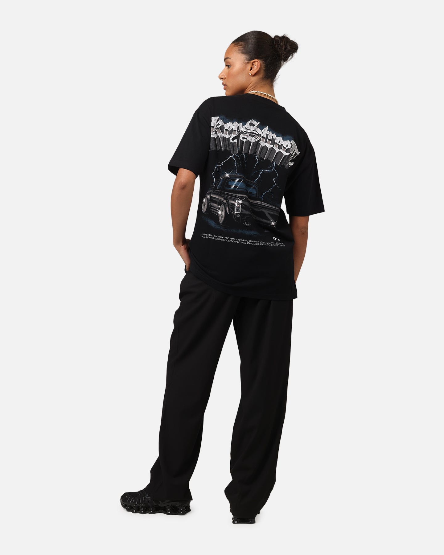 Key Street Mini Truck Vintage T-Shirt Black Style001