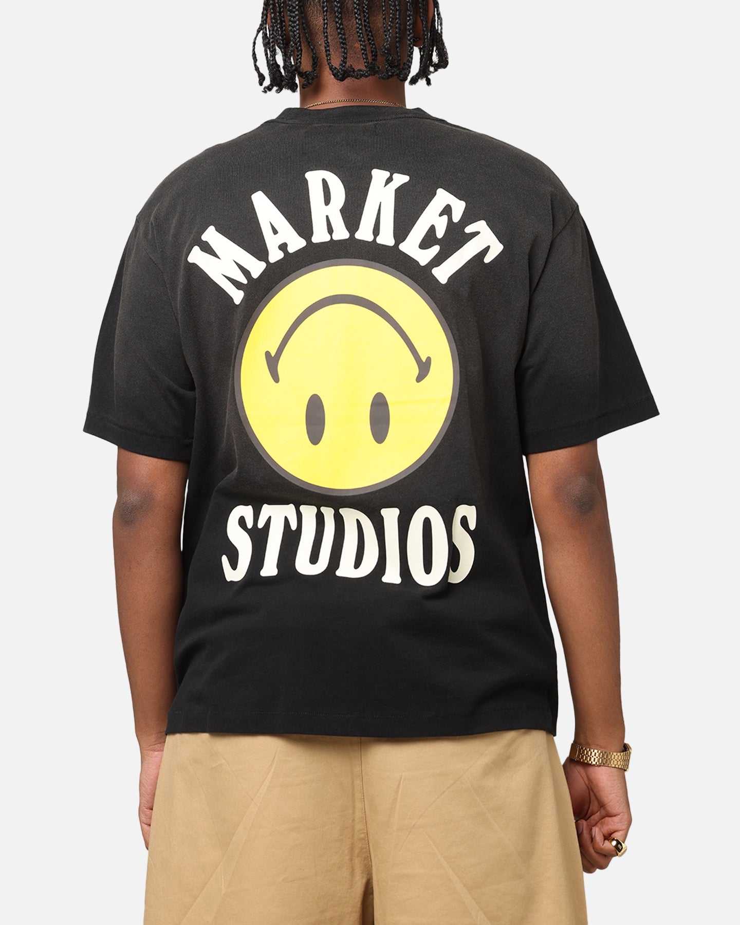 Market Smiley Lockup T-Shirt Black