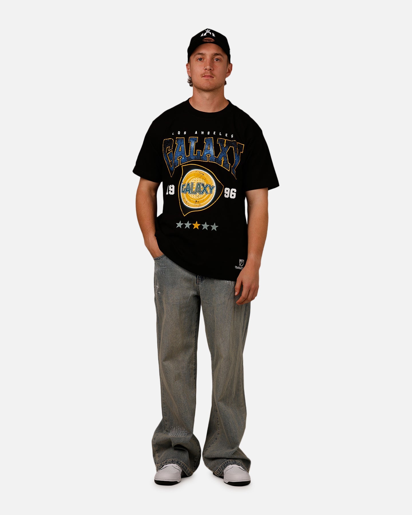 Mitchell & Ness X Los Angeles Galaxy X Culture Kings Constellation T-Shirt Black