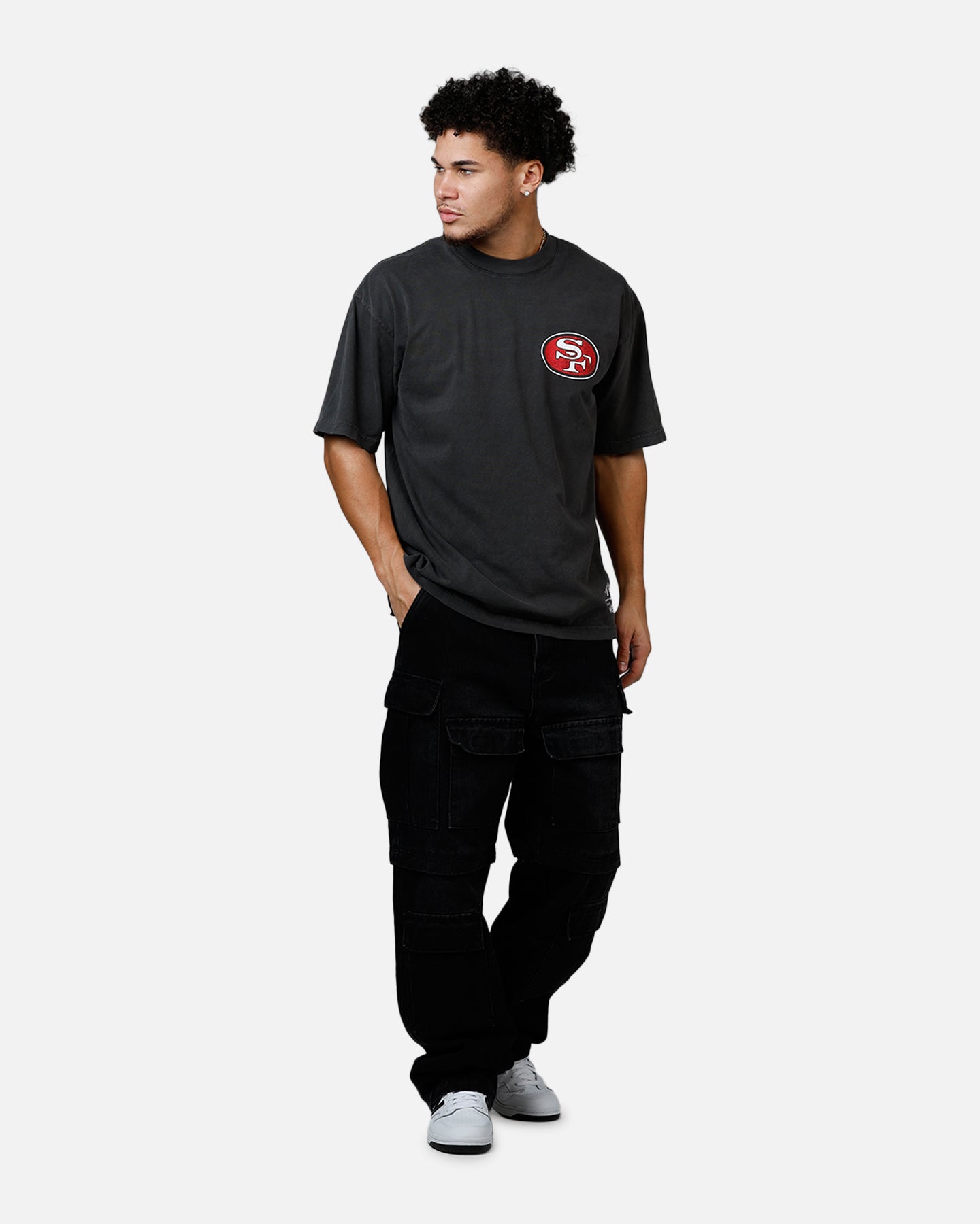 Mitchell & Ness San Francisco 49ers Alter Ego Vintage T-Shirt Faded Black