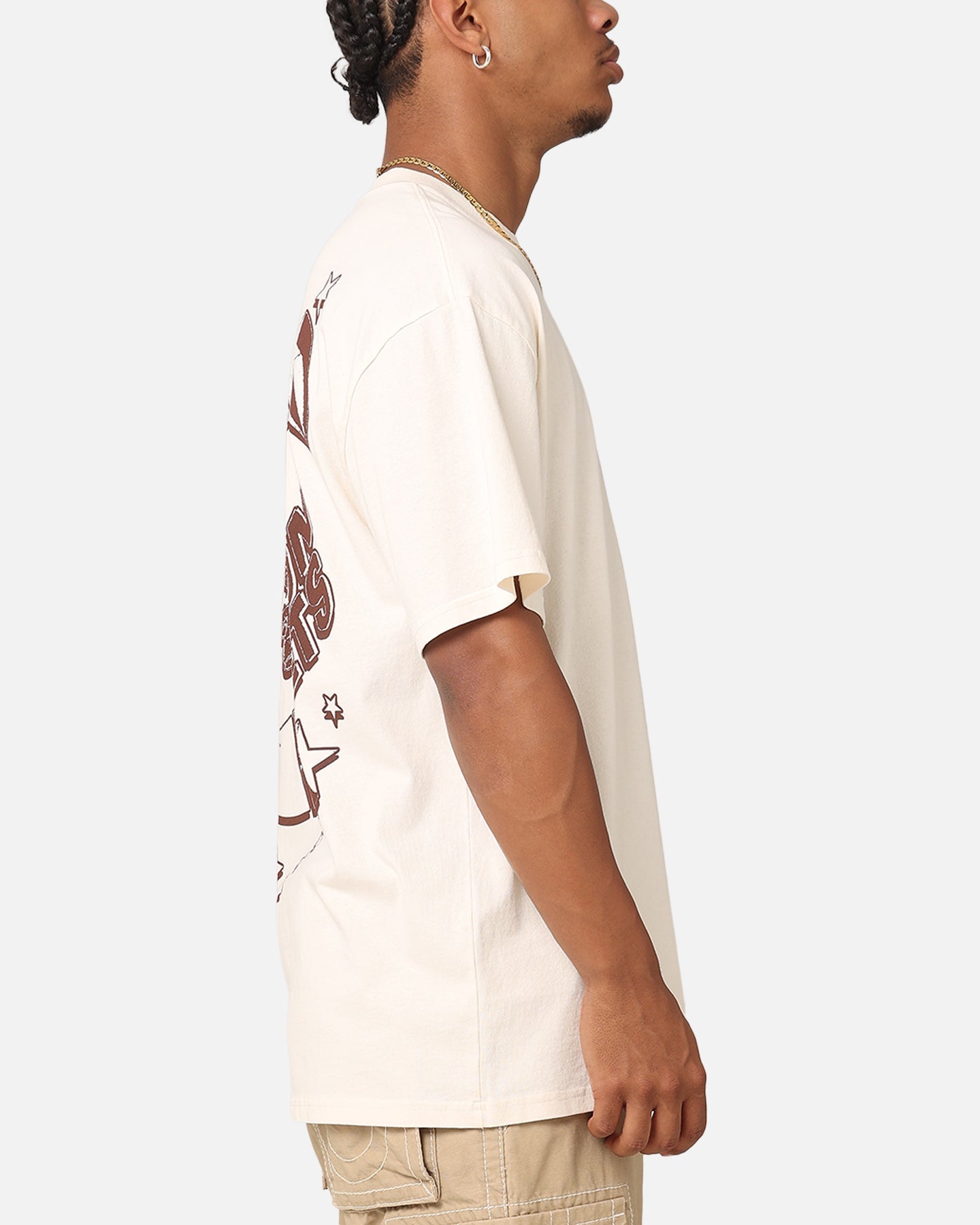 Mitchell & Ness Houston Rockets Space Age T-Shirt Ecru