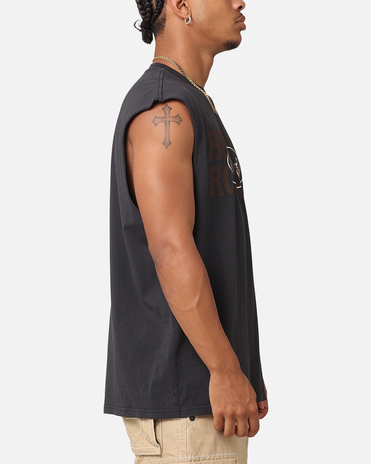 Mitchell & Ness Houston Rockets Triad Muscle T-Shirt Faded Black