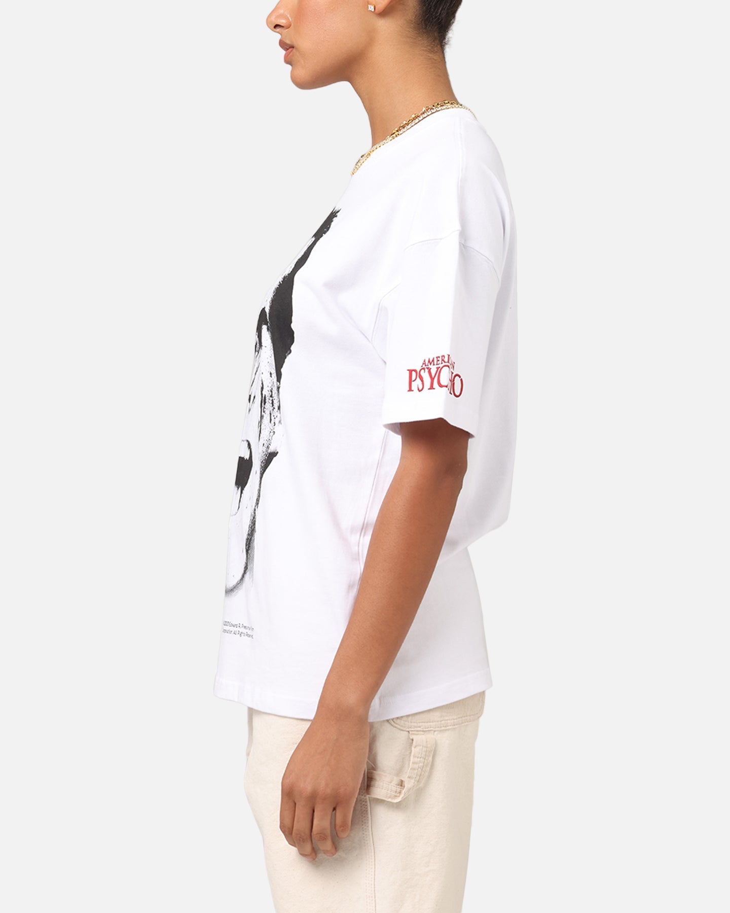 Goat Crew X American Psycho American Psycho T-Shirt White Style001