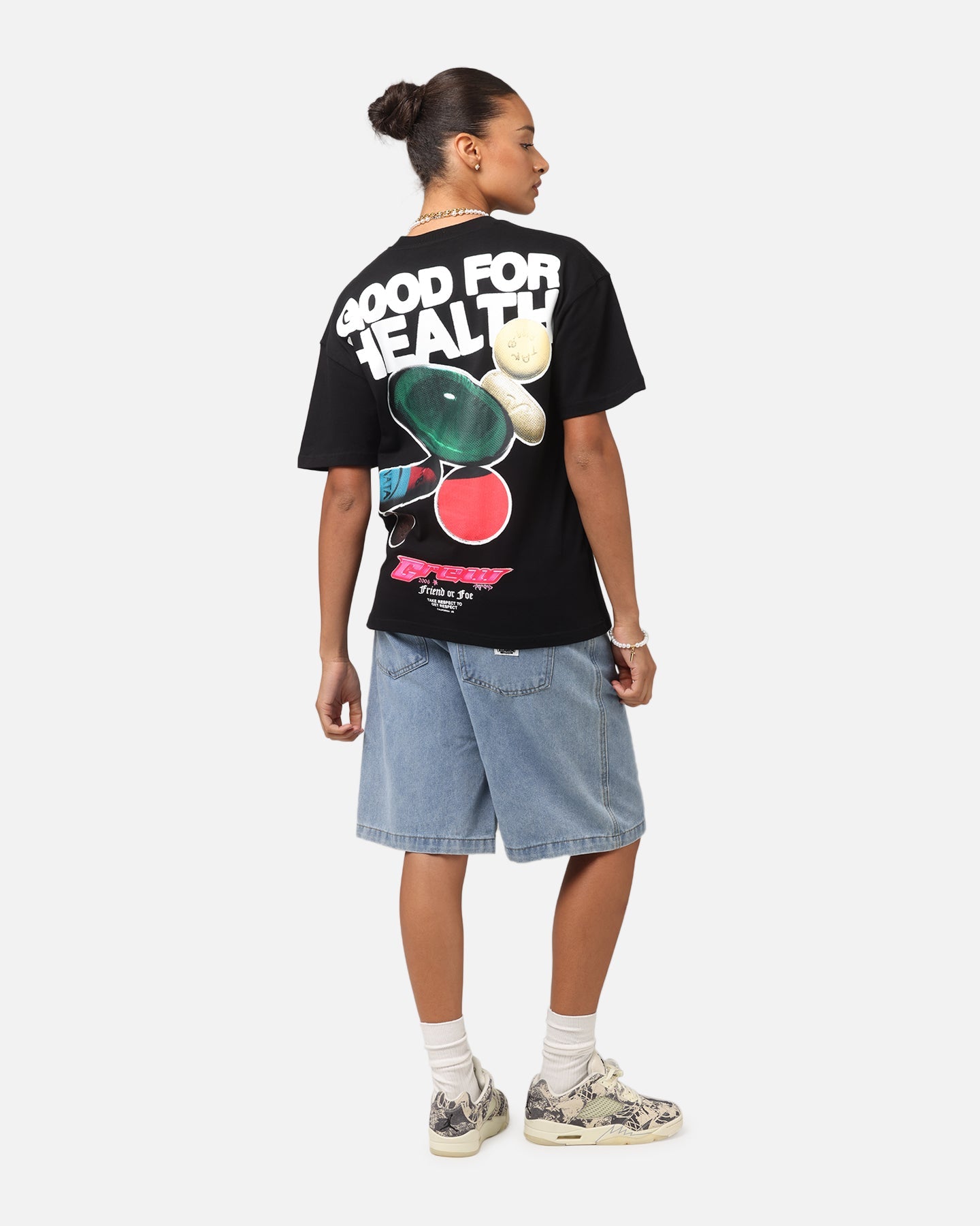 Goat Crew Good 4 Health T-Shirt Black Style001