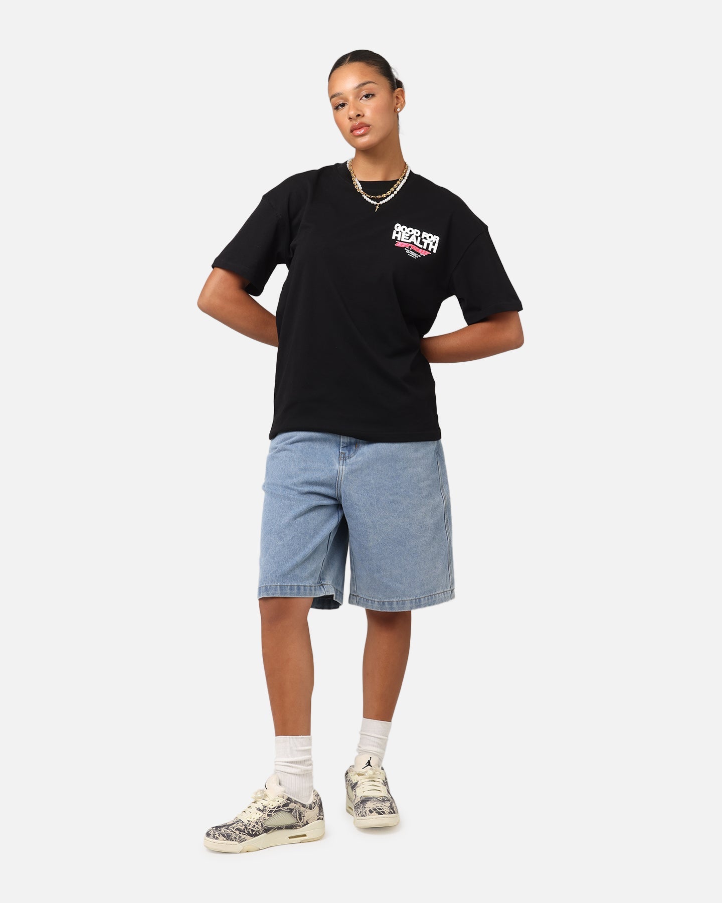 Goat Crew Good 4 Health T-Shirt Black Style001
