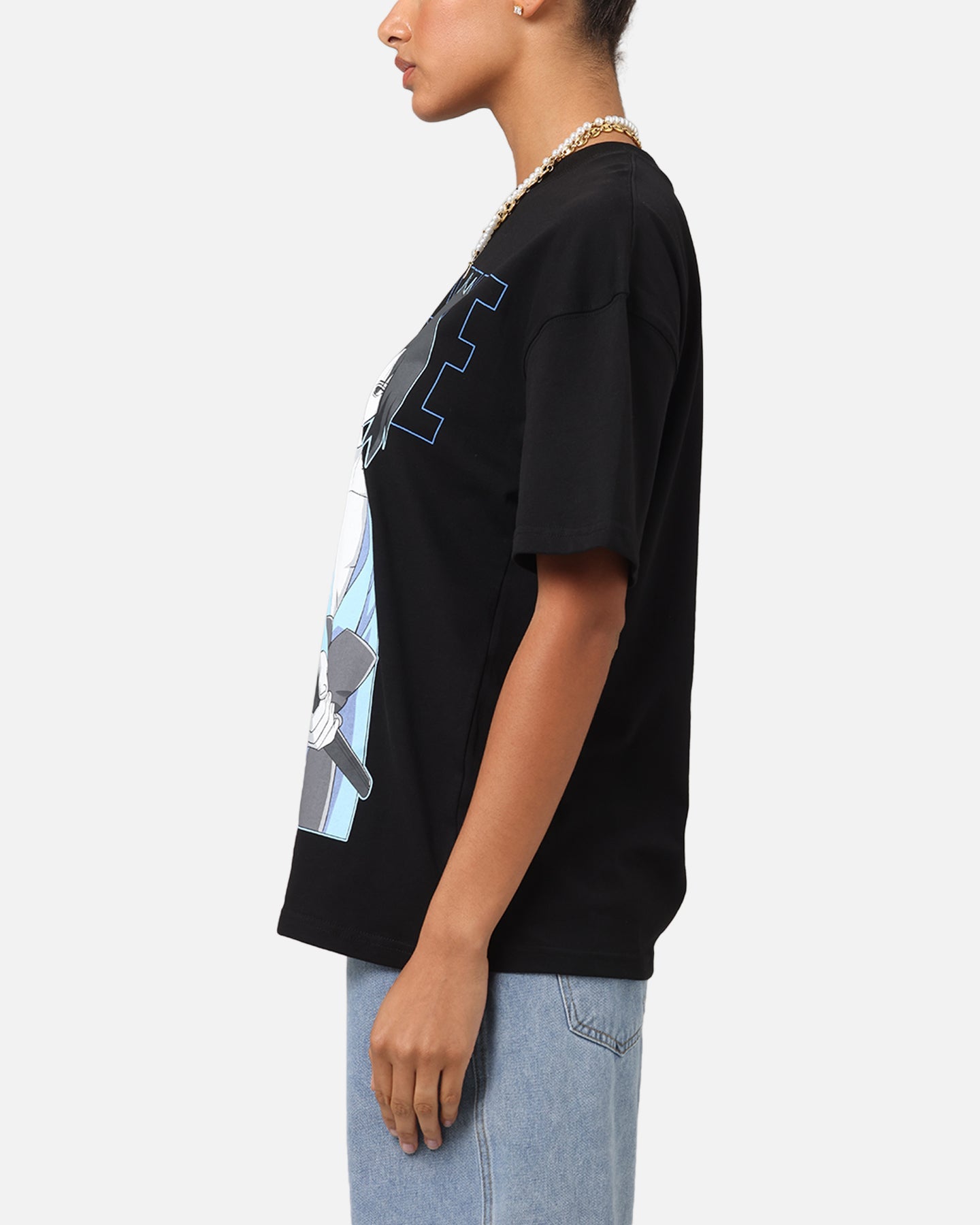 Goat Crew X Naruto Sasuke T-Shirt Black Style001
