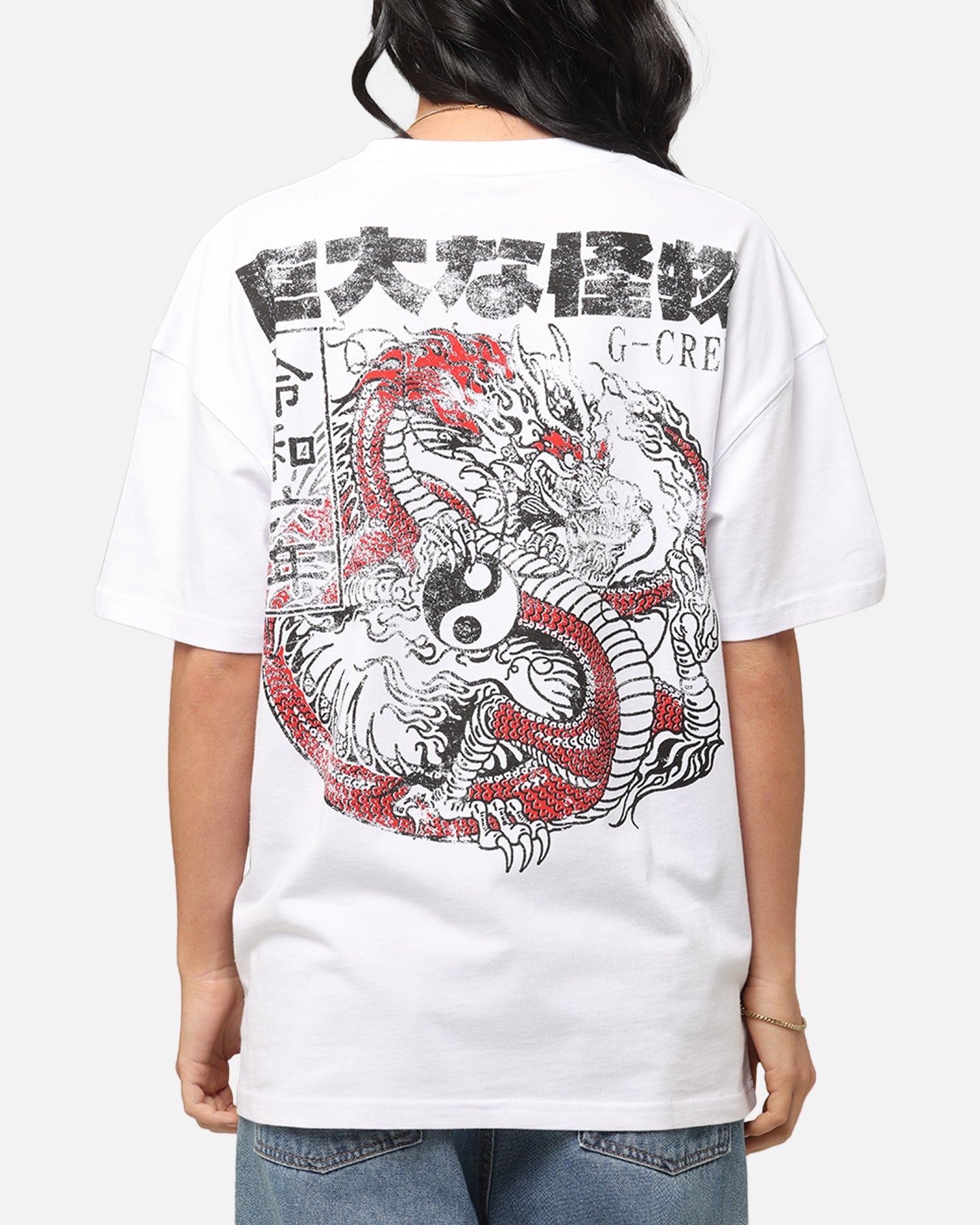Goat Crew Osaka Dragon T-Shirt White Style001