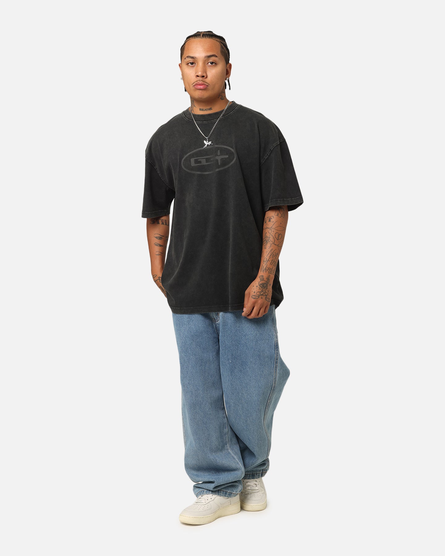 Goat Crew Solidaritry T-Shirt Off Black