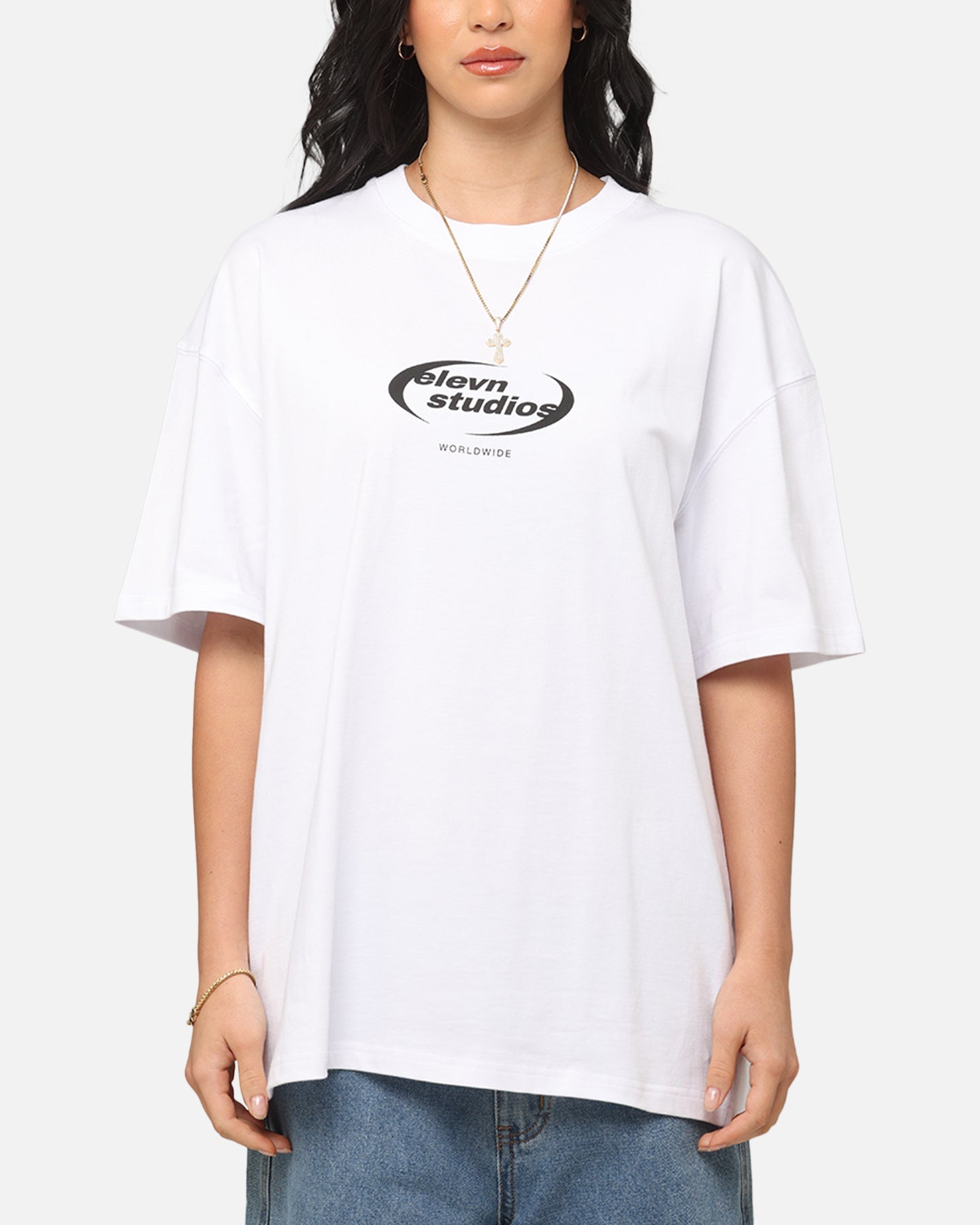 Elevn Clothing Co Worldwide Studios T-Shirt White Style001