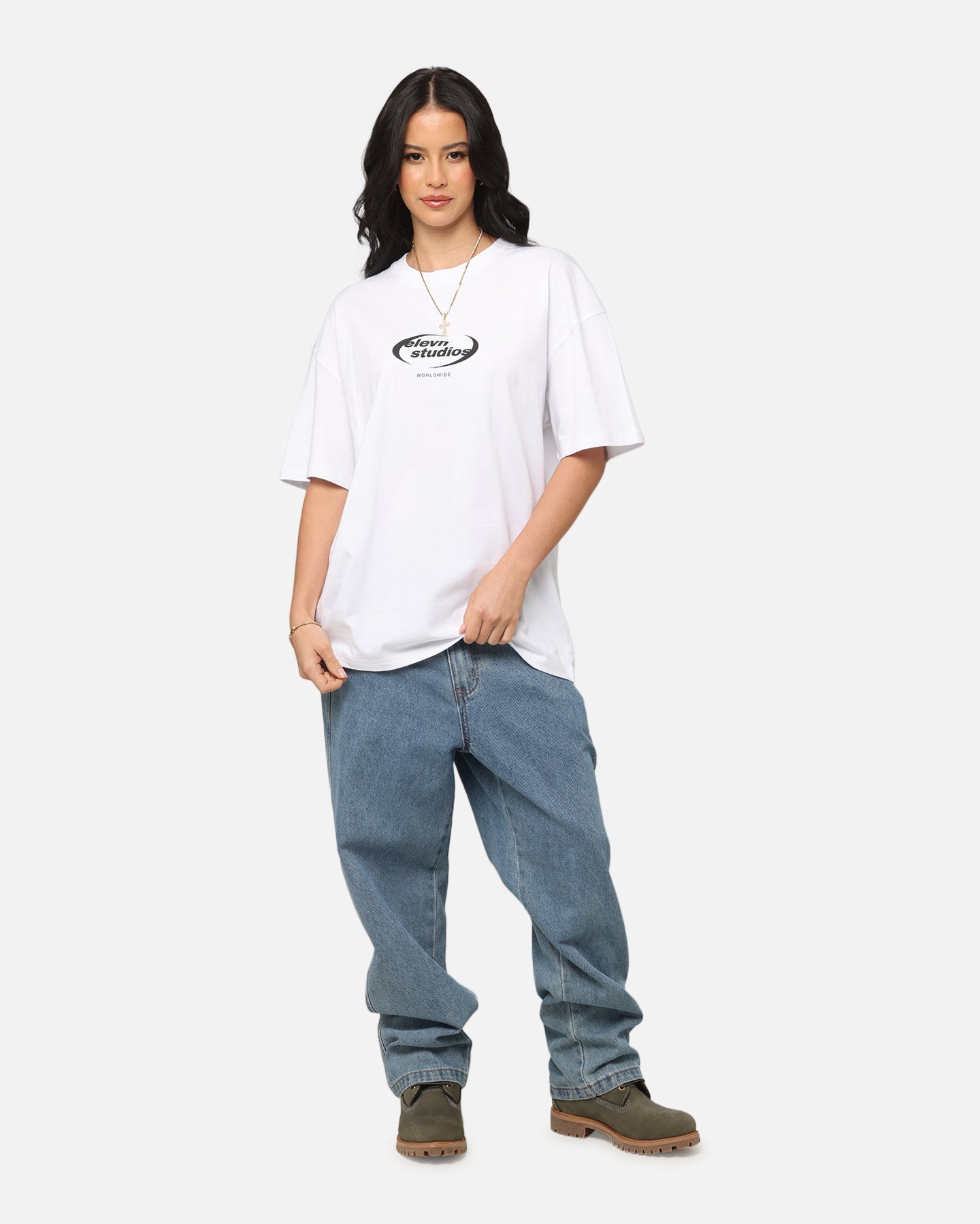 Elevn Clothing Co Worldwide Studios T-Shirt White Style001