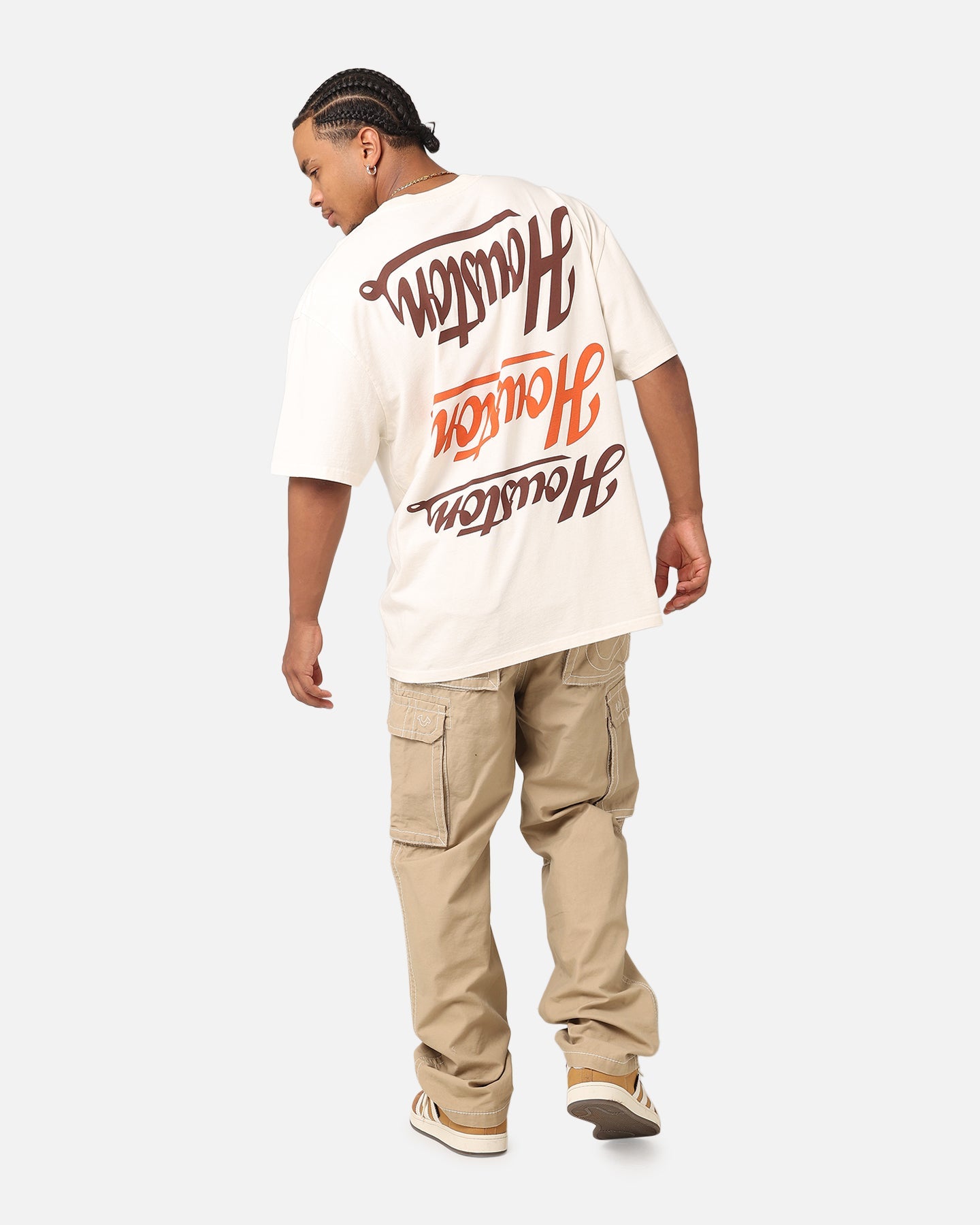 Majestic Athletic Houston Astros Patchwork T-Shirt Ecru