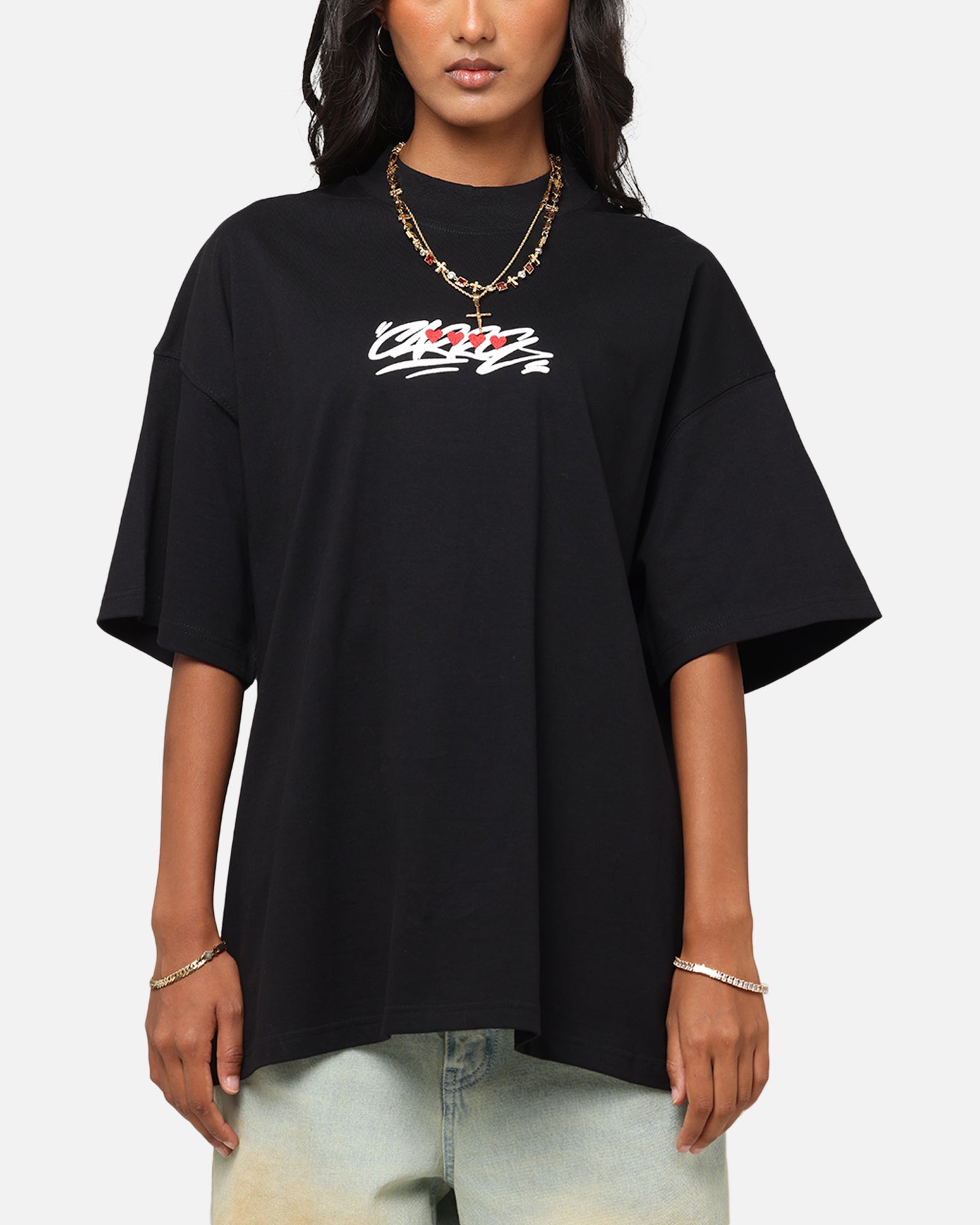 Carre Romance T-Shirt Black Style001